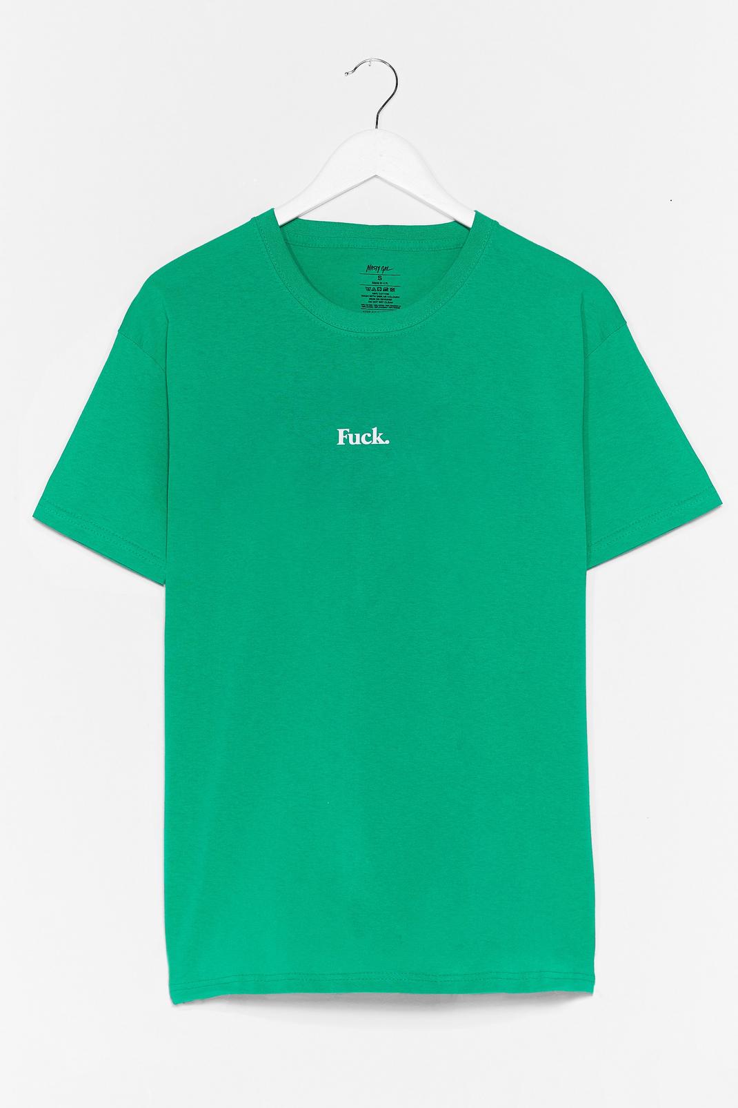 T-shirt ample à inscription Fuck image number 1