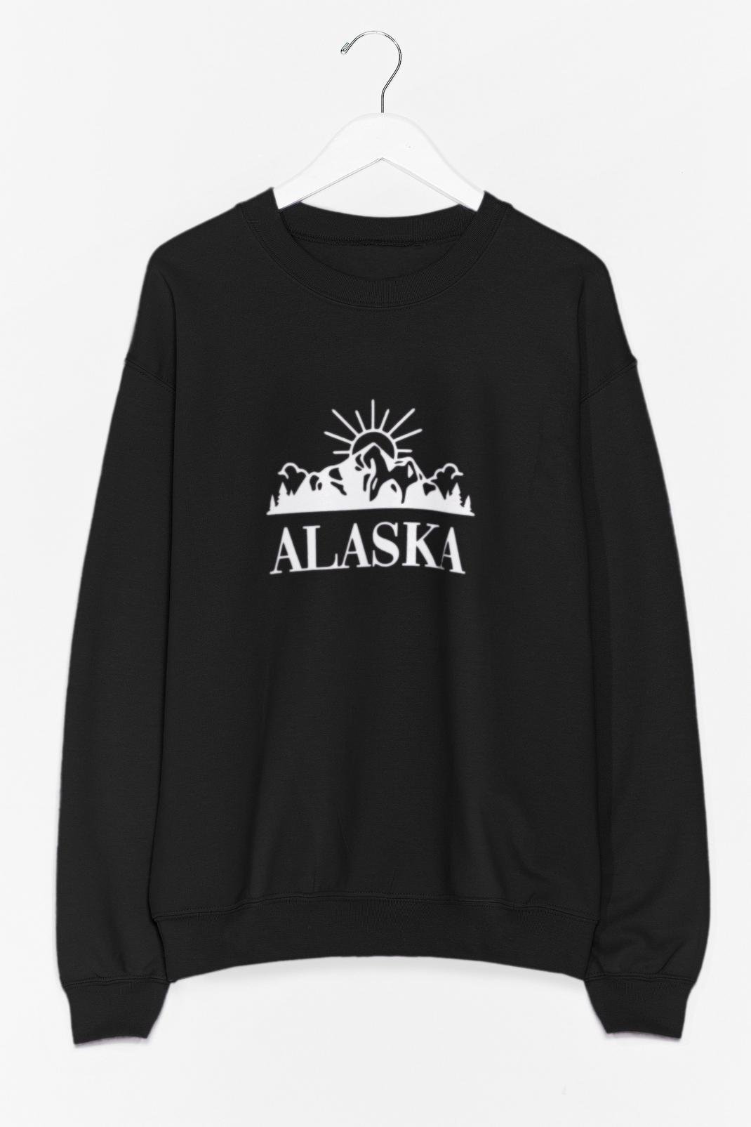 Let Us Snow You the Way Alaska Graphic Sweatshirt image number 1