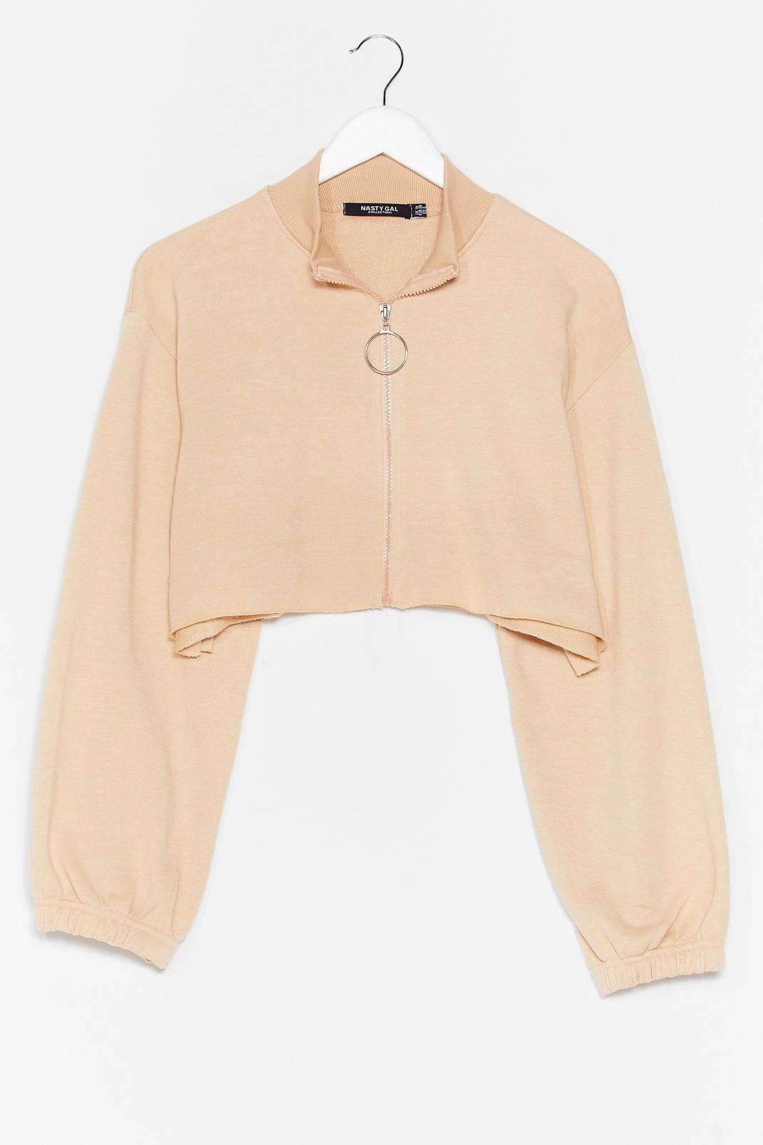 Fawn O-Ring It On Cropped High Neck Sweater image number 1