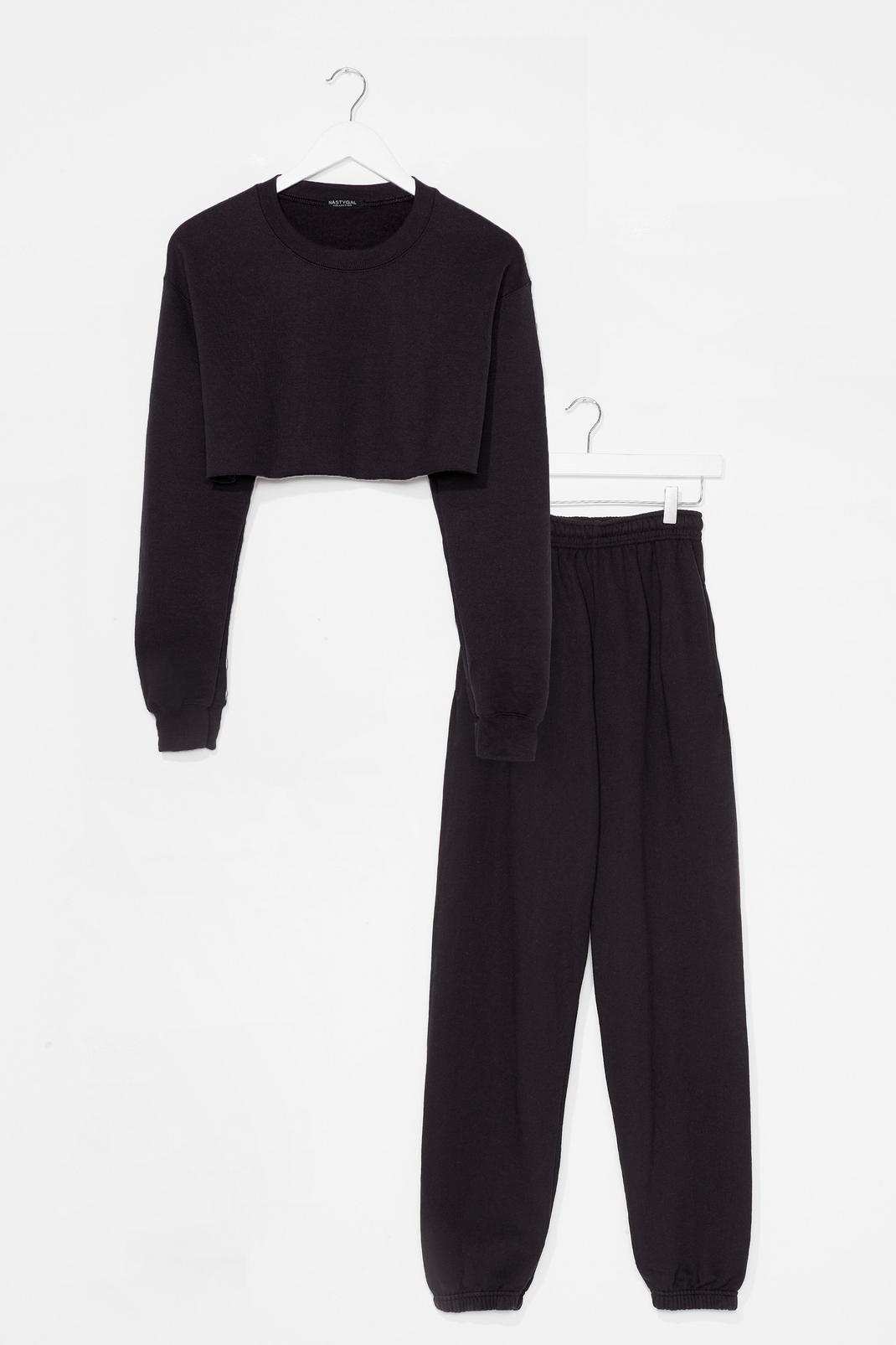 Crop Right Now Sweatshirt and Joggers Set image number 1