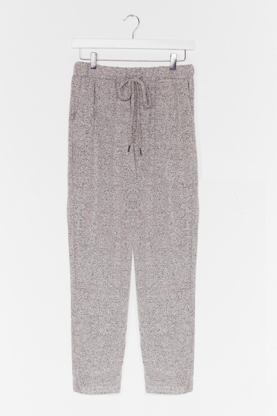 Grey Marl Slouchy Loungewear Sweatpants image number 1