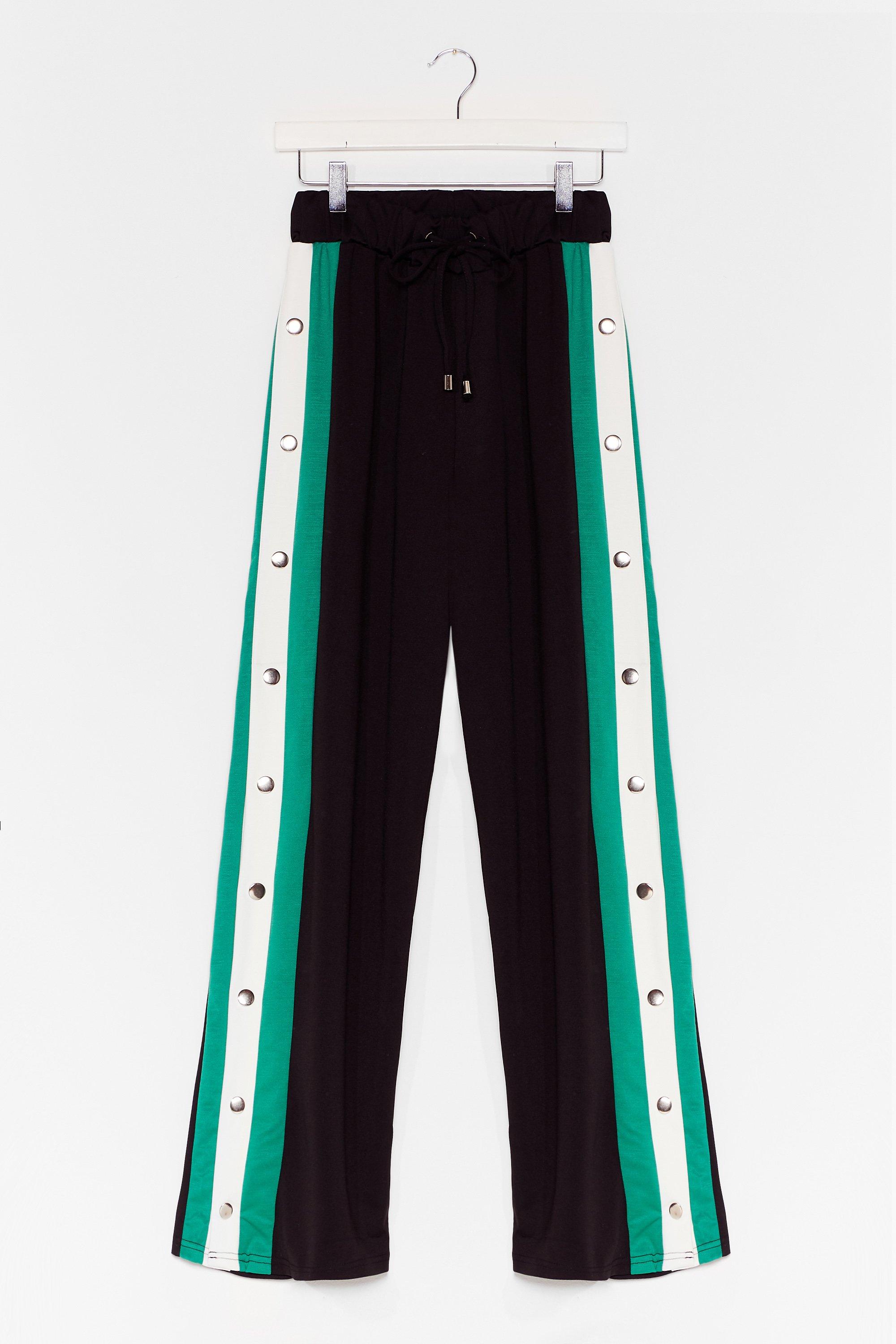 Snaps for You Wide-Leg Track Pants 