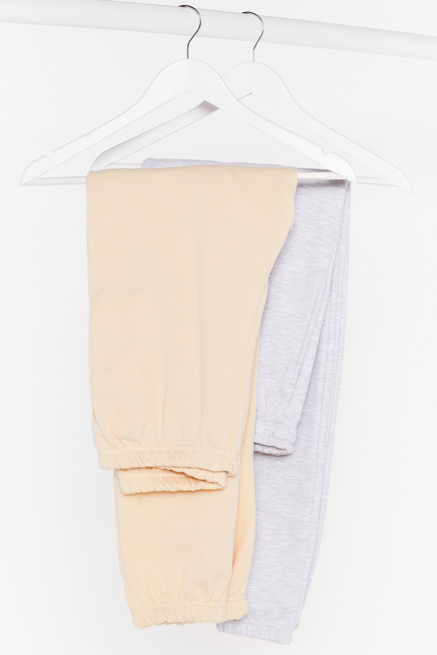nasty gal jog the limelight stretch joggers