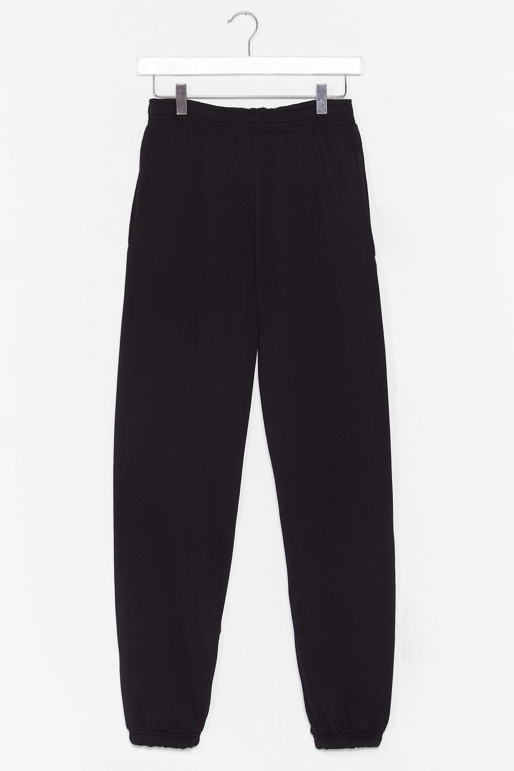 nasty gal jog the limelight stretch joggers