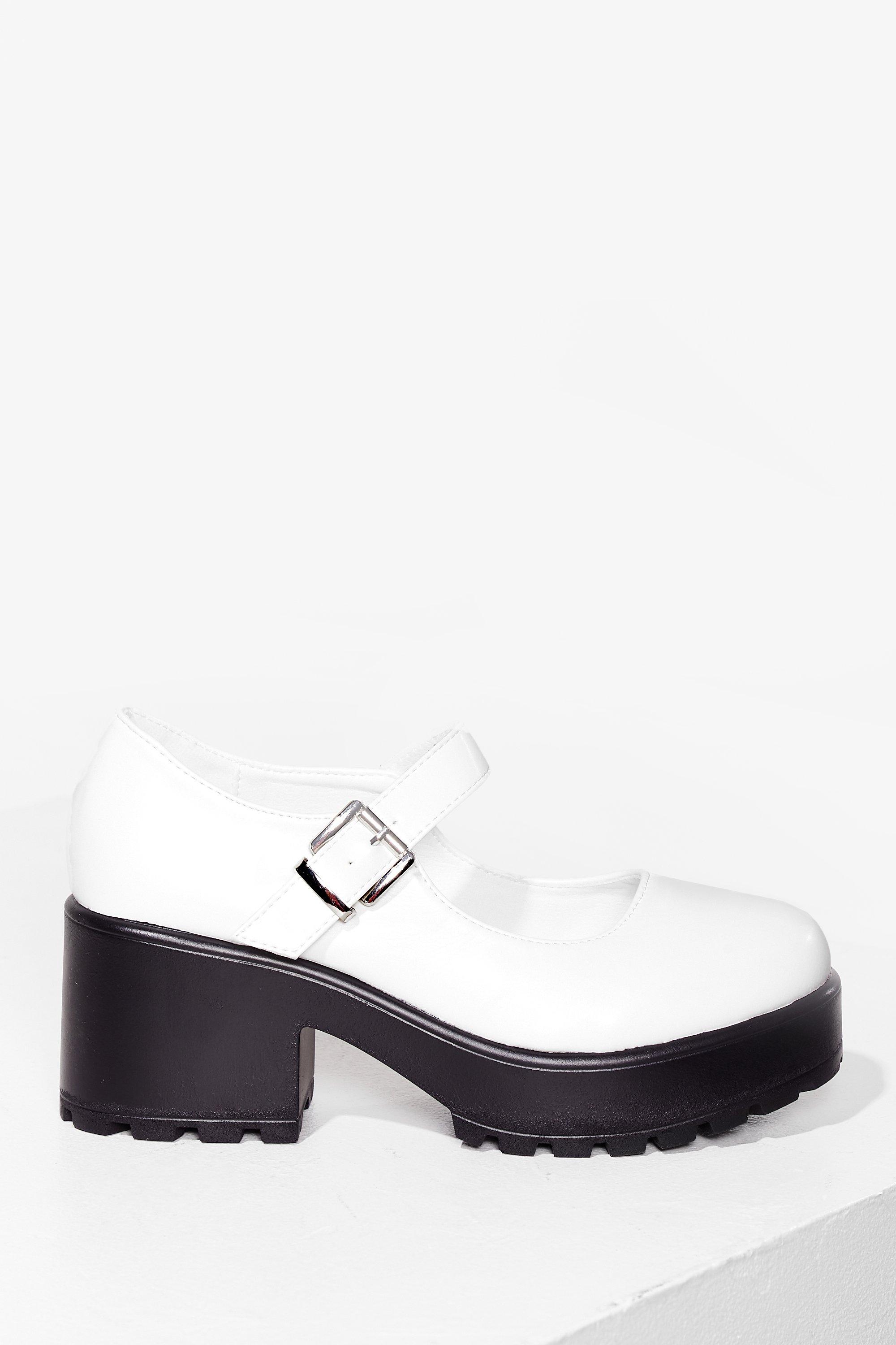 white mary jane shoes