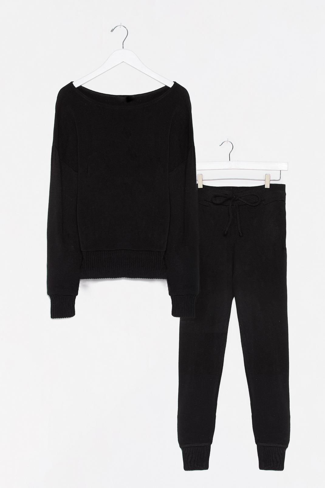 Tell Us About Knit Jumper and Jogger Lounge Set image number 1
