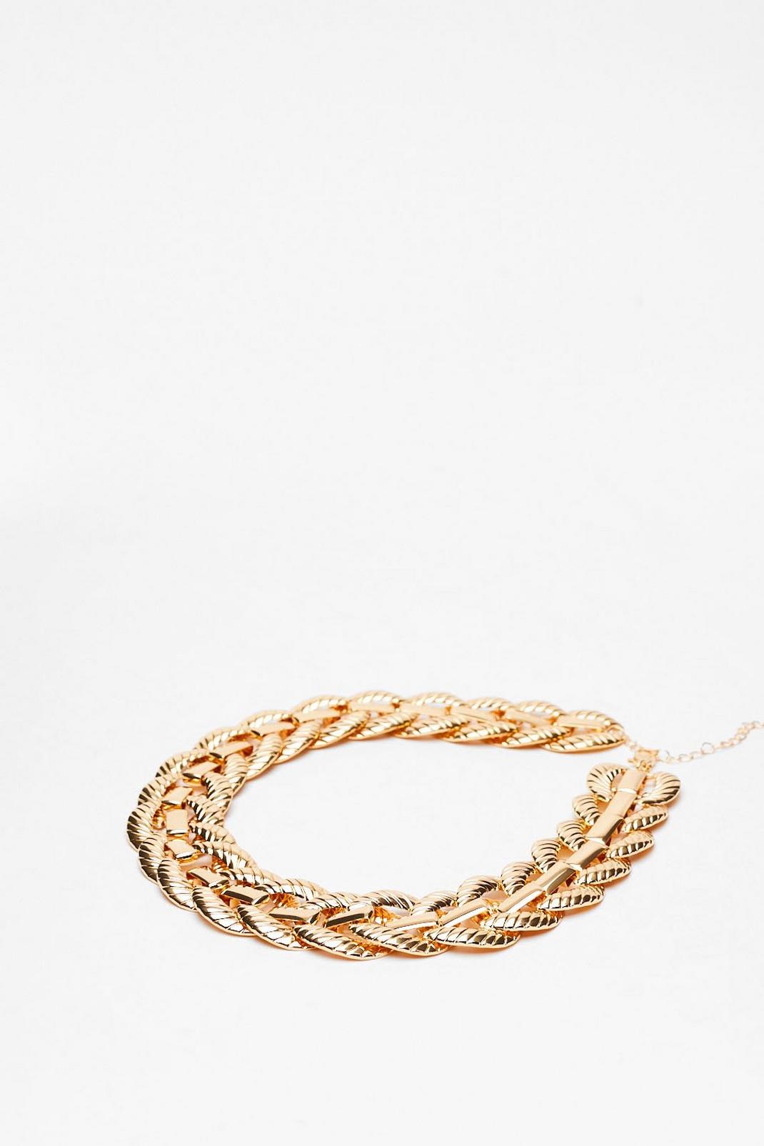 Gold This Chain-ges Everything Chunky Necklace image number 1