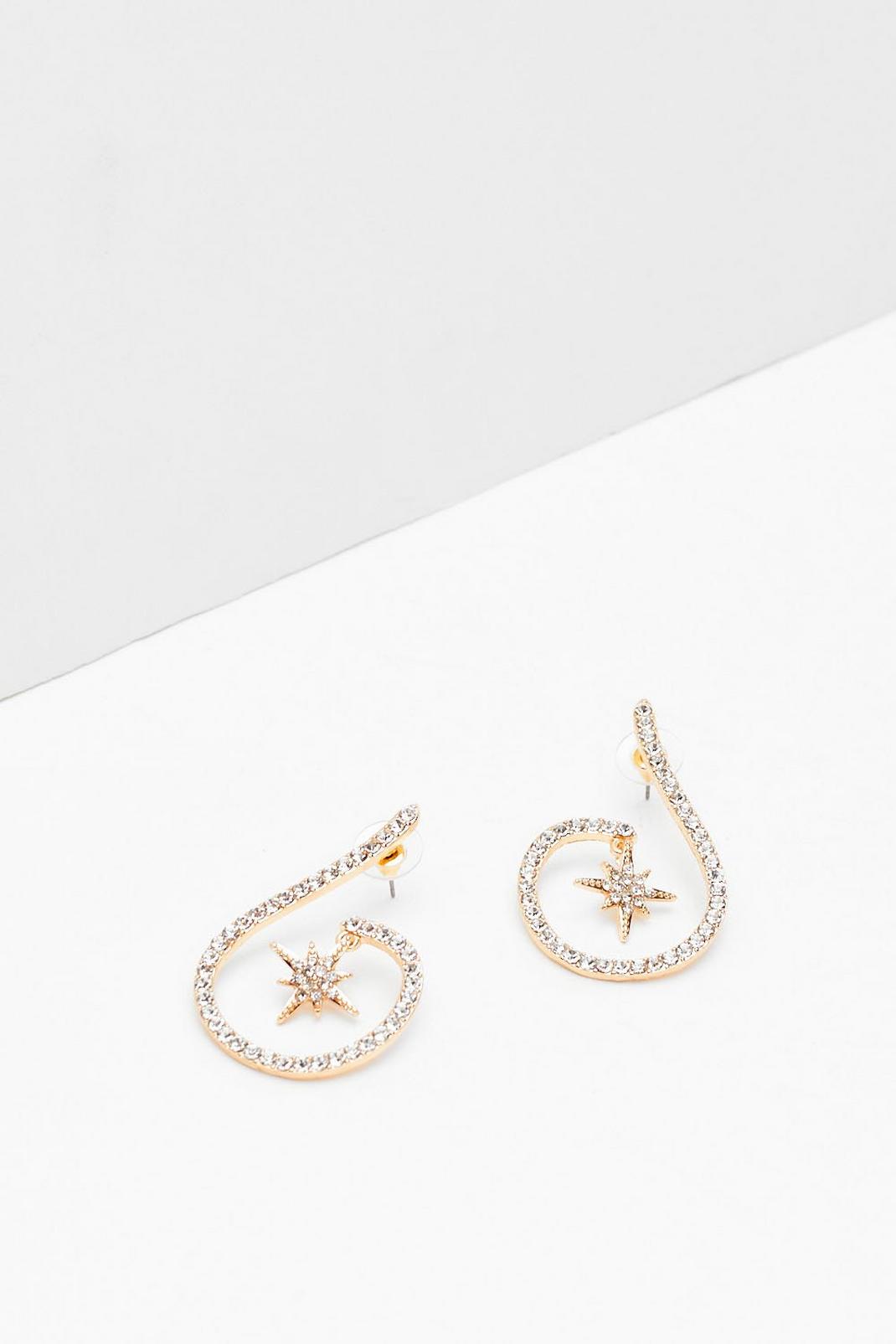 Star-t Afresh Diamante Drop Earrings image number 1