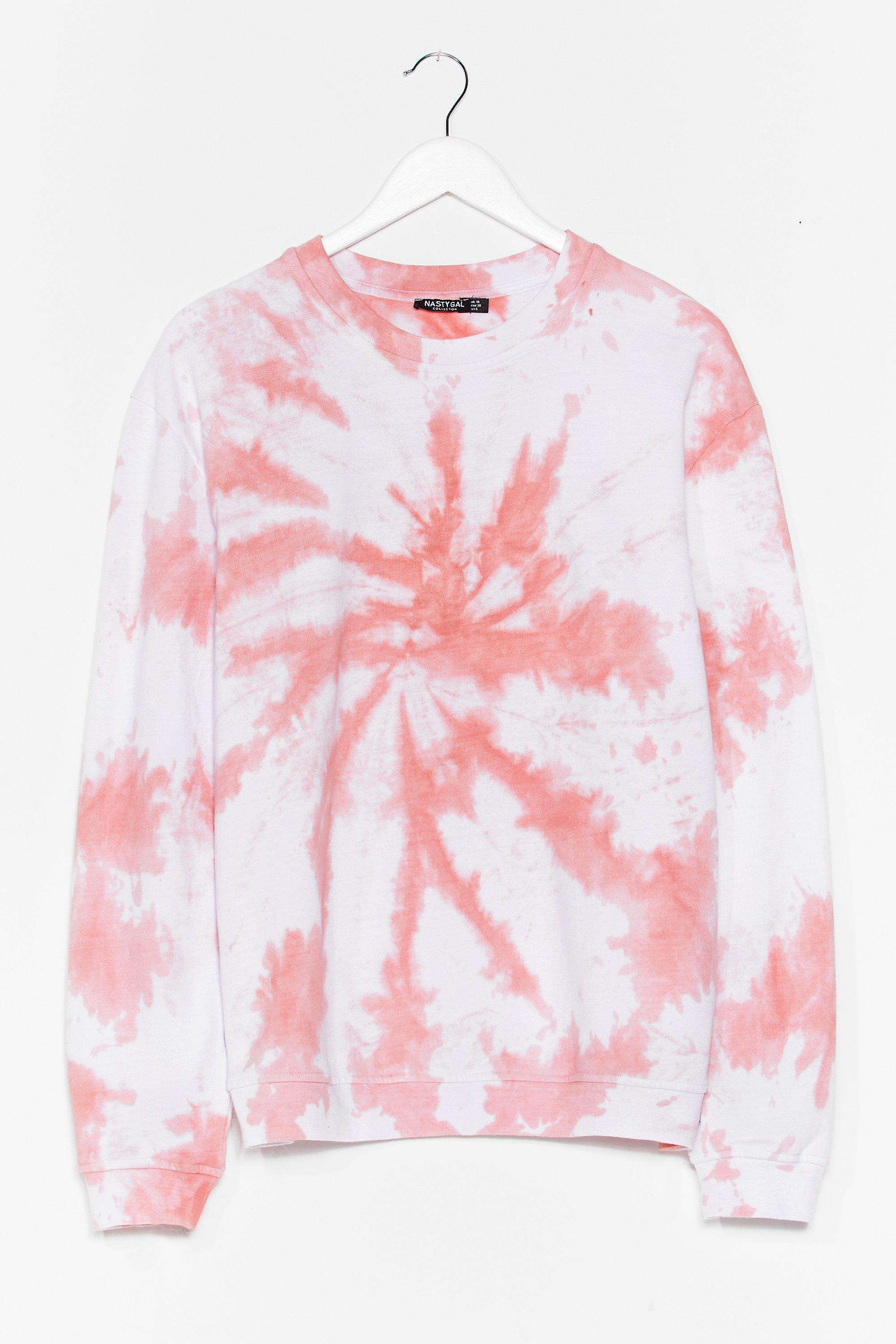 nasty gal tie dye sweatshirt