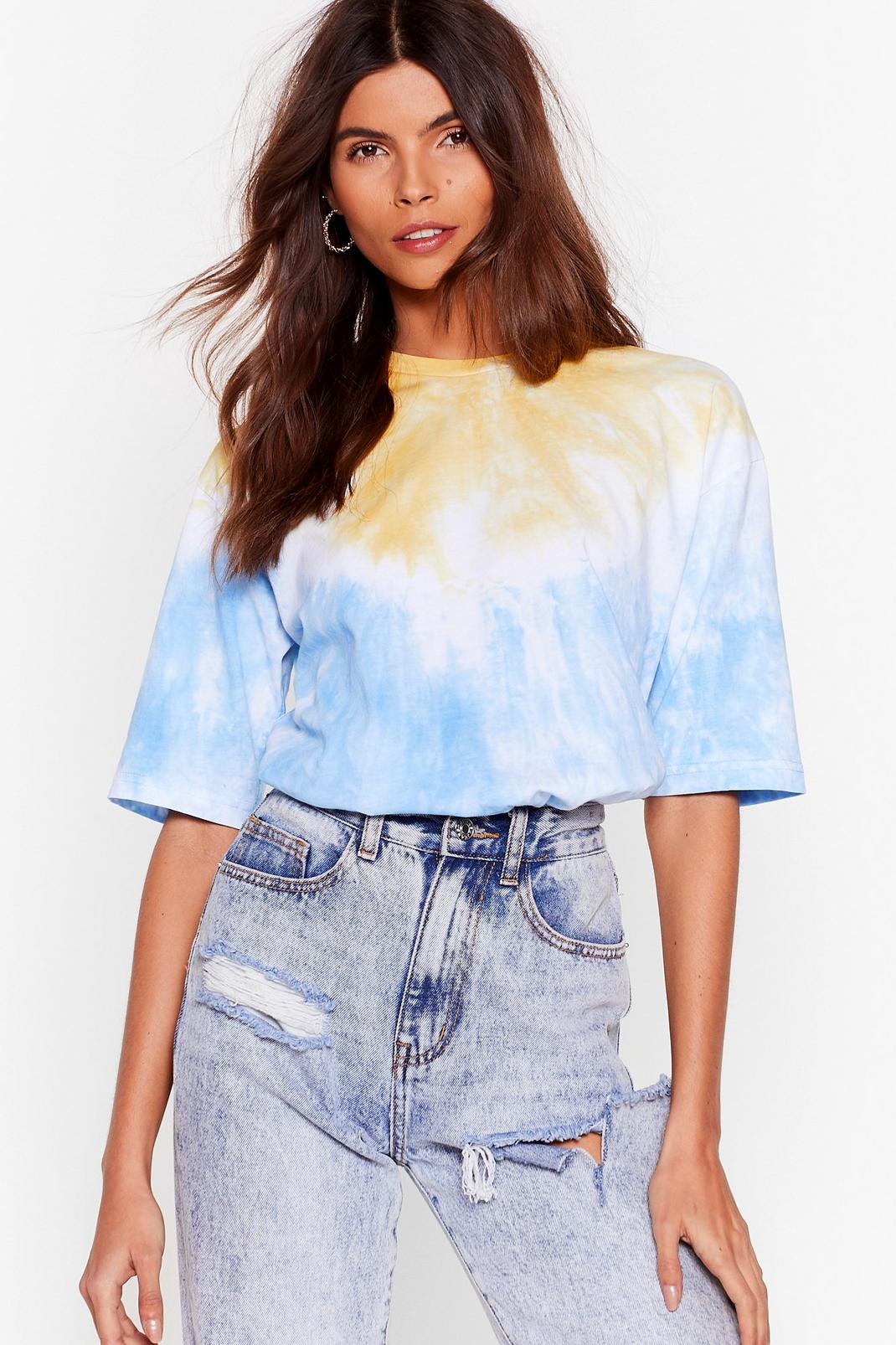 Blue See Eye to Tie Dye Relaxed Tee image number 1