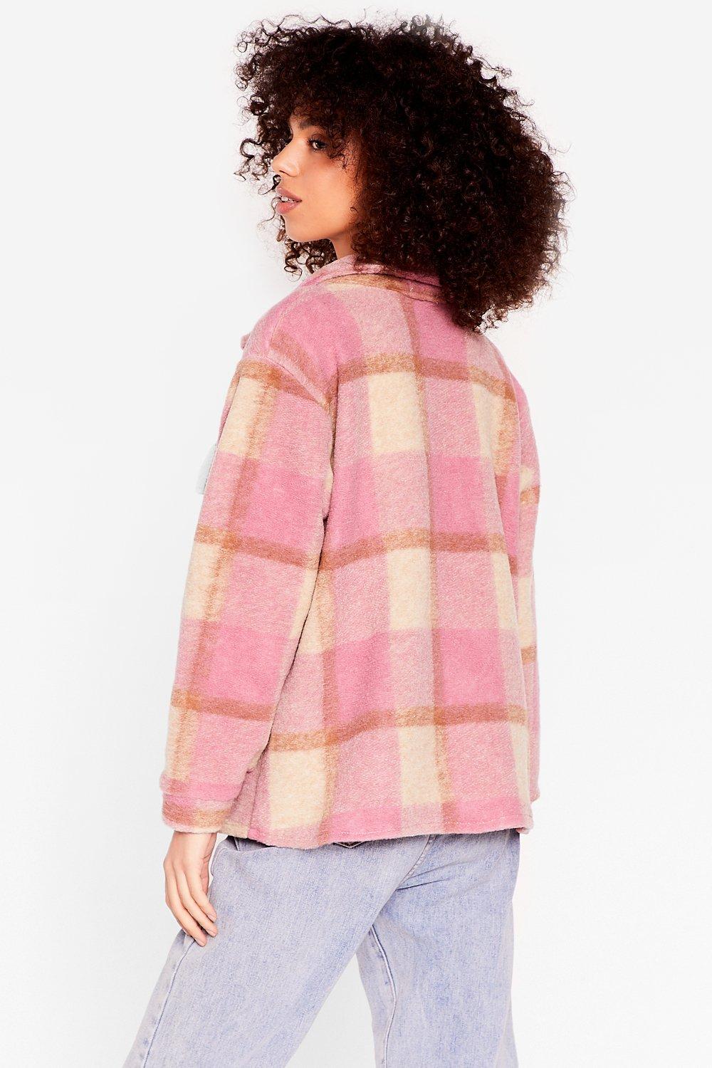 faux wool oversized jacket