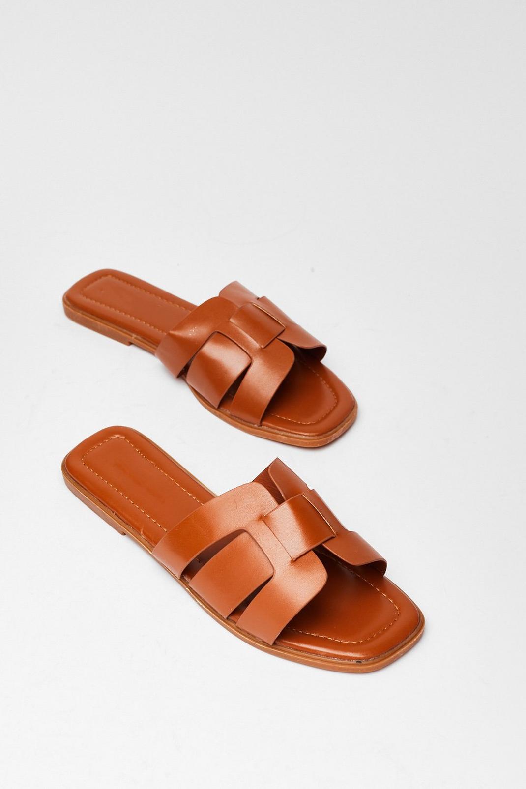 Link On Your Feet Faux Leather Sandals image number 1