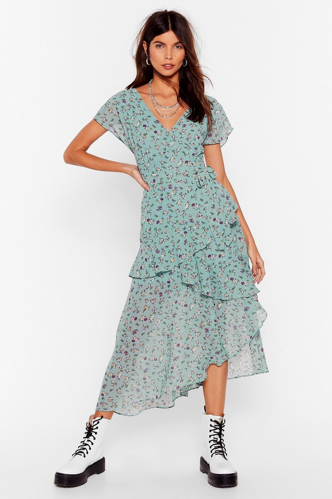 Layer After Layer Floral Midi Dress image number 1