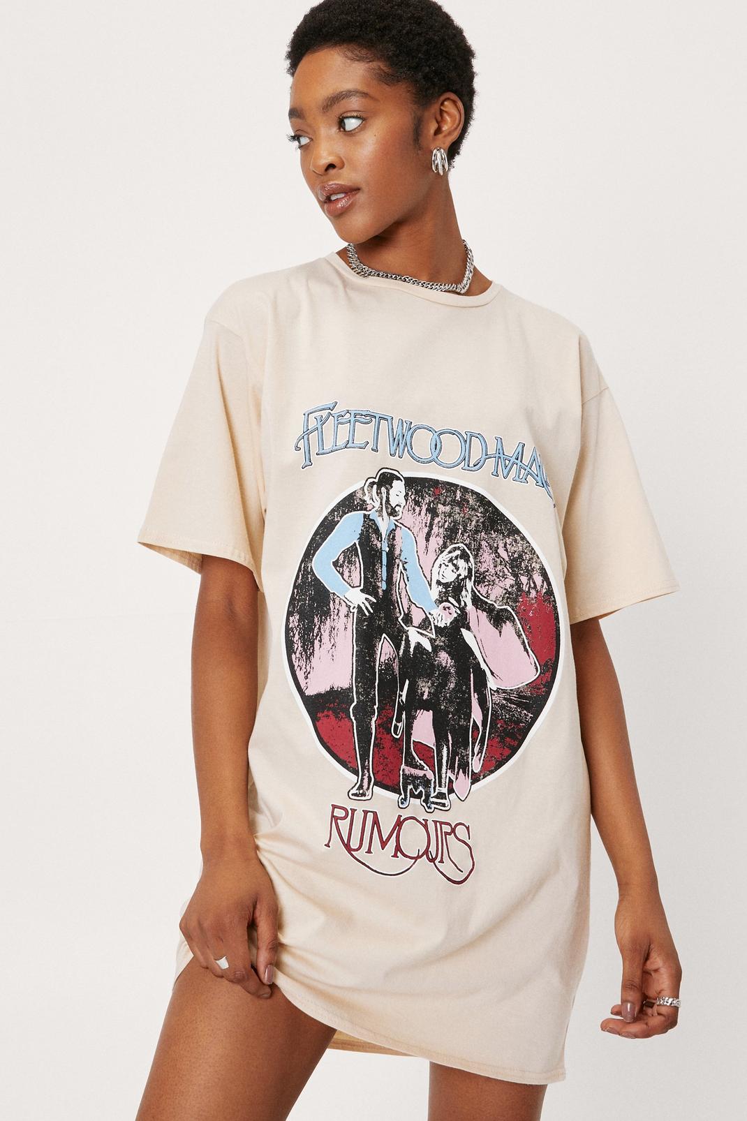 Robe t-shirt à impressions Fleetwood Mac, Natural image number 1