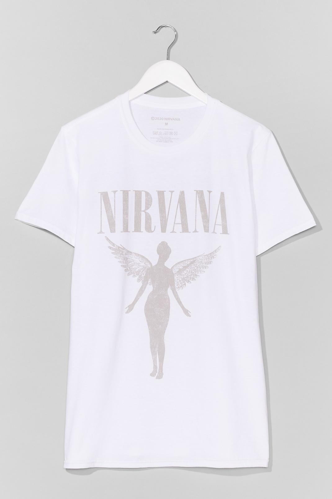 T-shirt ample du groupe Nirvana, White image number 1