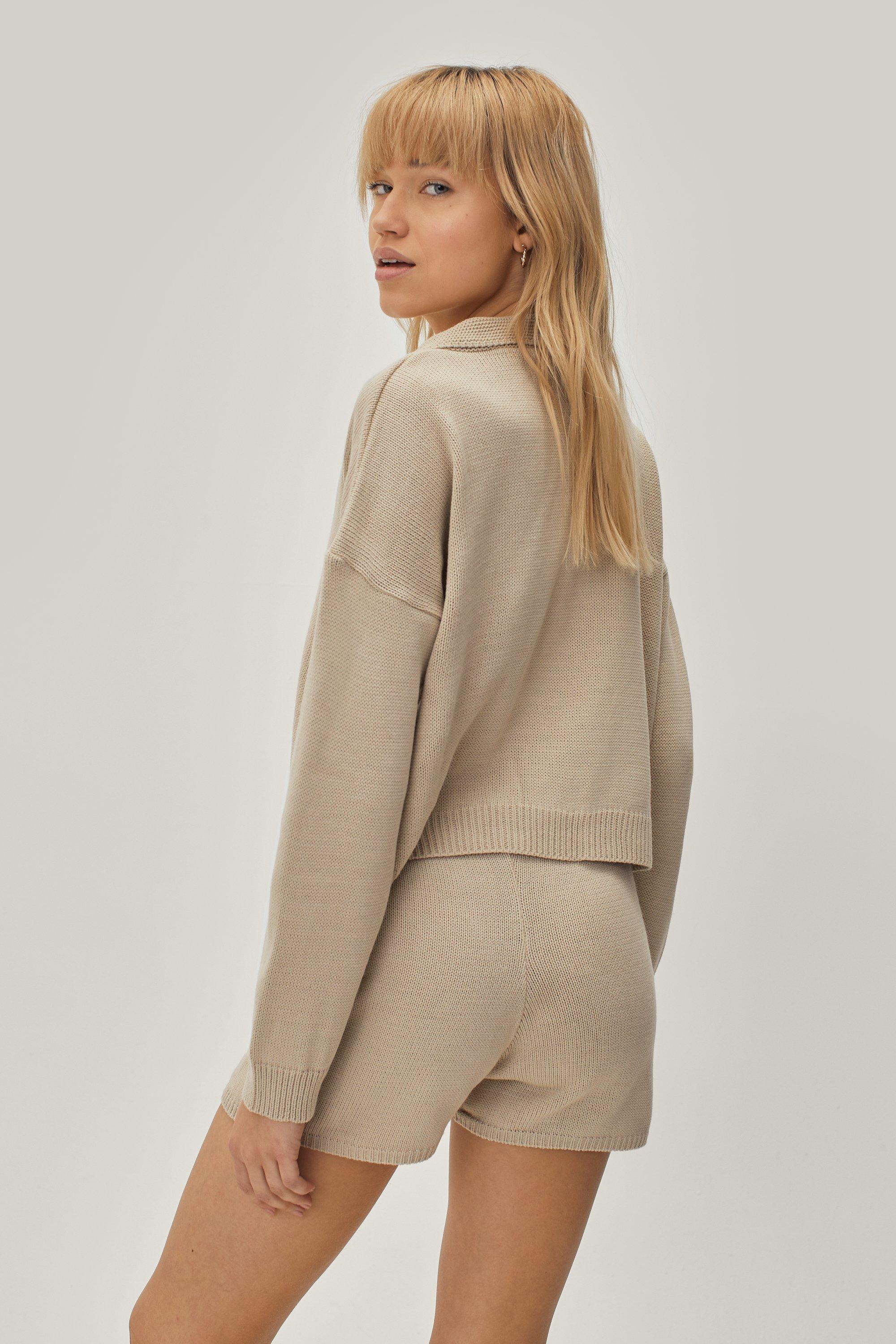 sweater and short lounge set