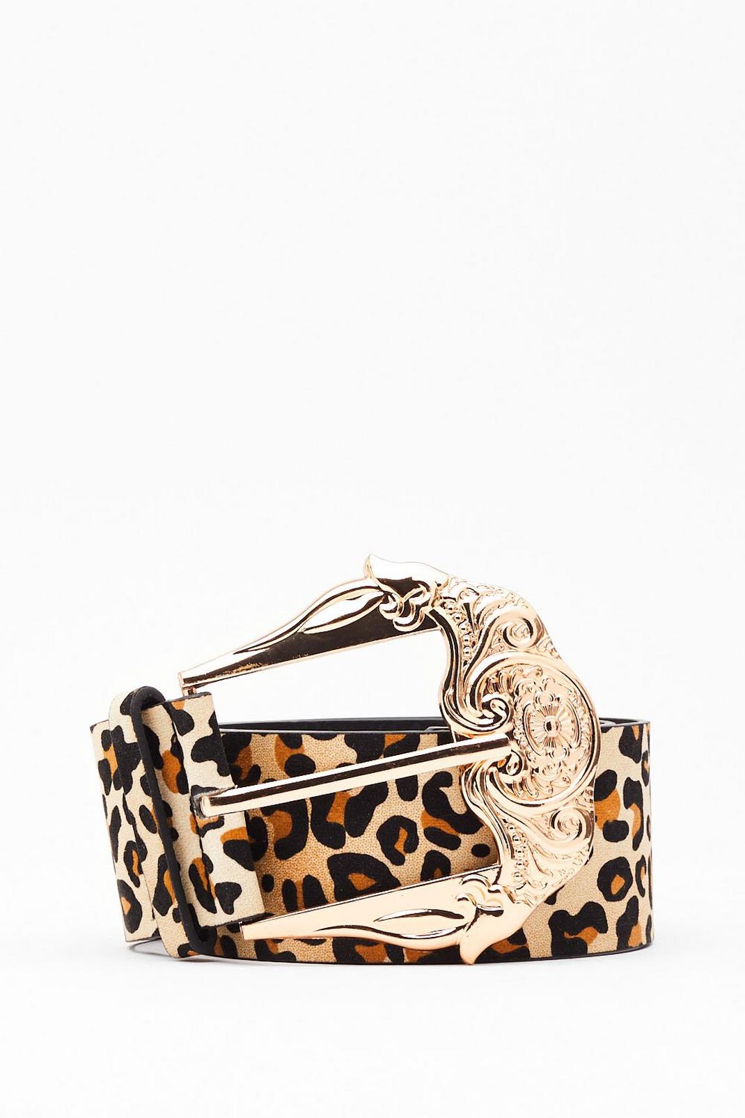 That's Meow We Do It Leopard Ornate Belt image number 1