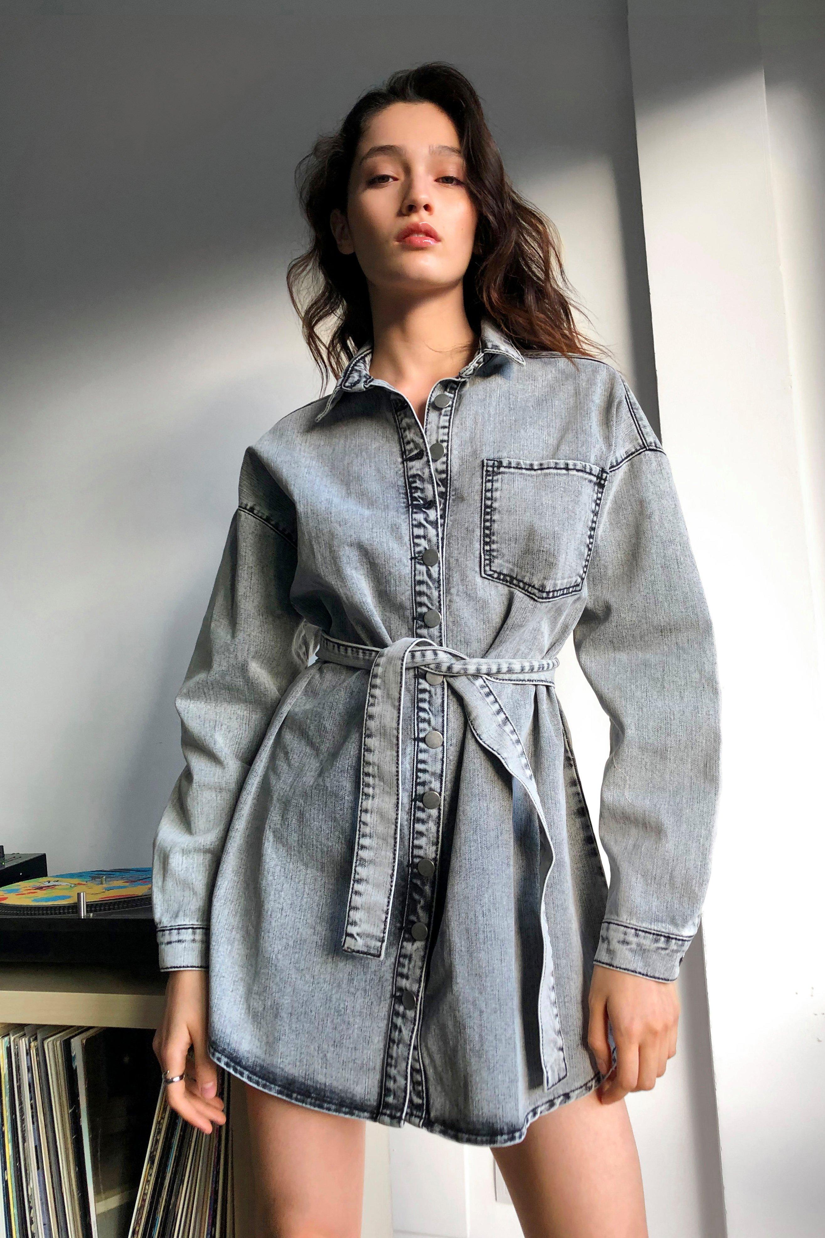 nasty gal denim dress