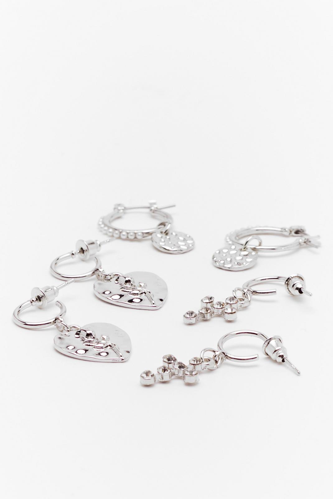 Can You Ear Me 3-Pc Hoop Earring Set image number 1