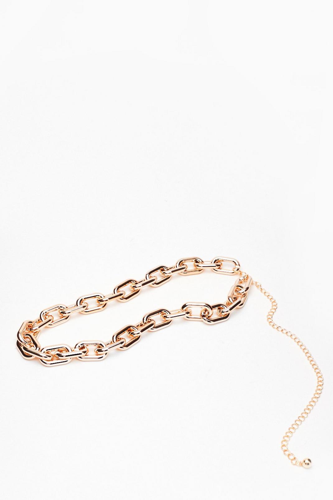 Gold Chunk It Up Chain Belt image number 1