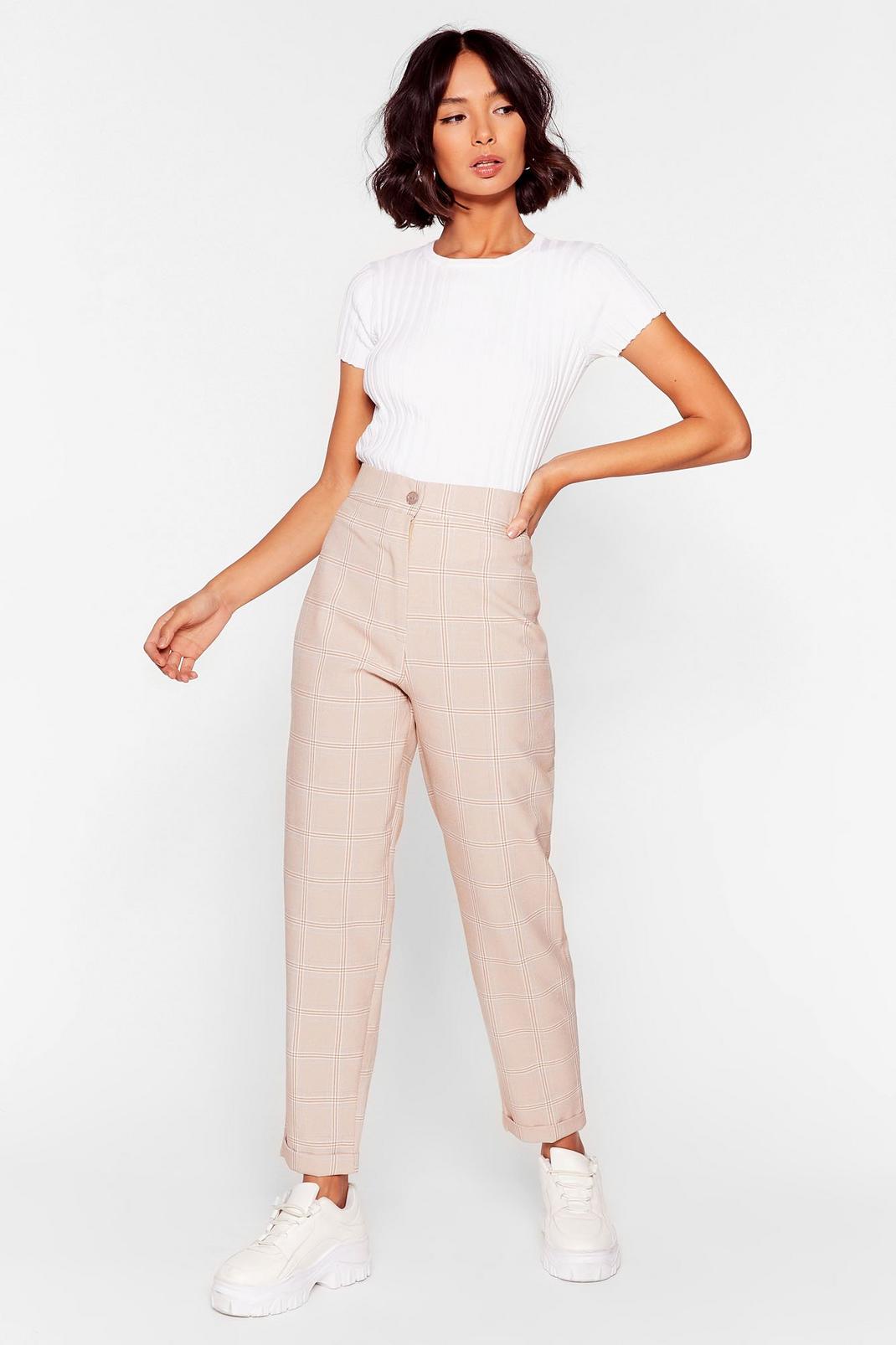 Check Me Out High-Waisted Tapered Pants image number 1