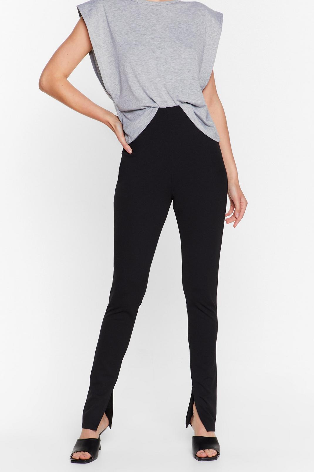 Split the Floor High-Waisted Trousers image number 1
