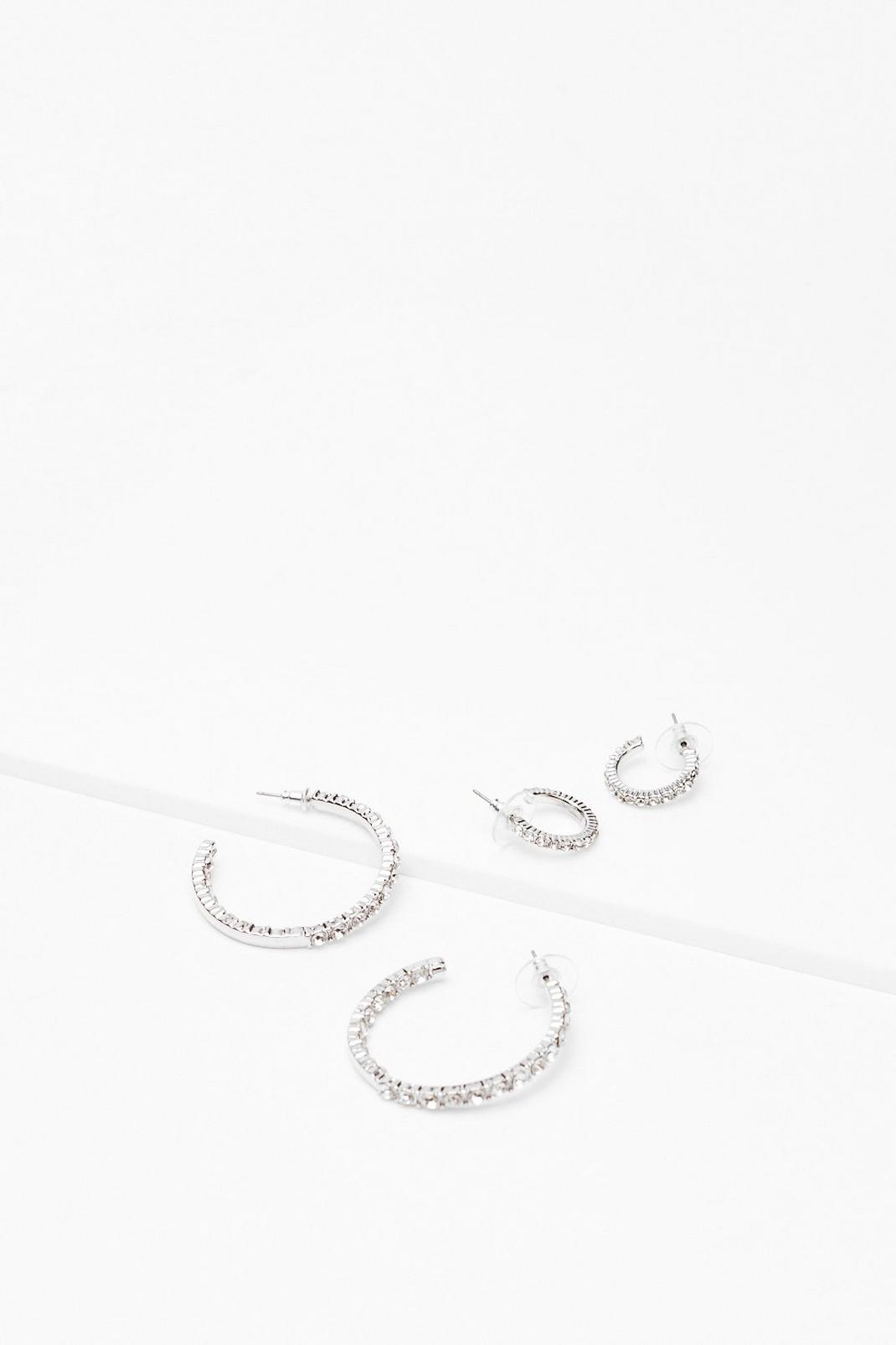 One Step at a Shine 2-Pc Hoop Earring Set image number 1
