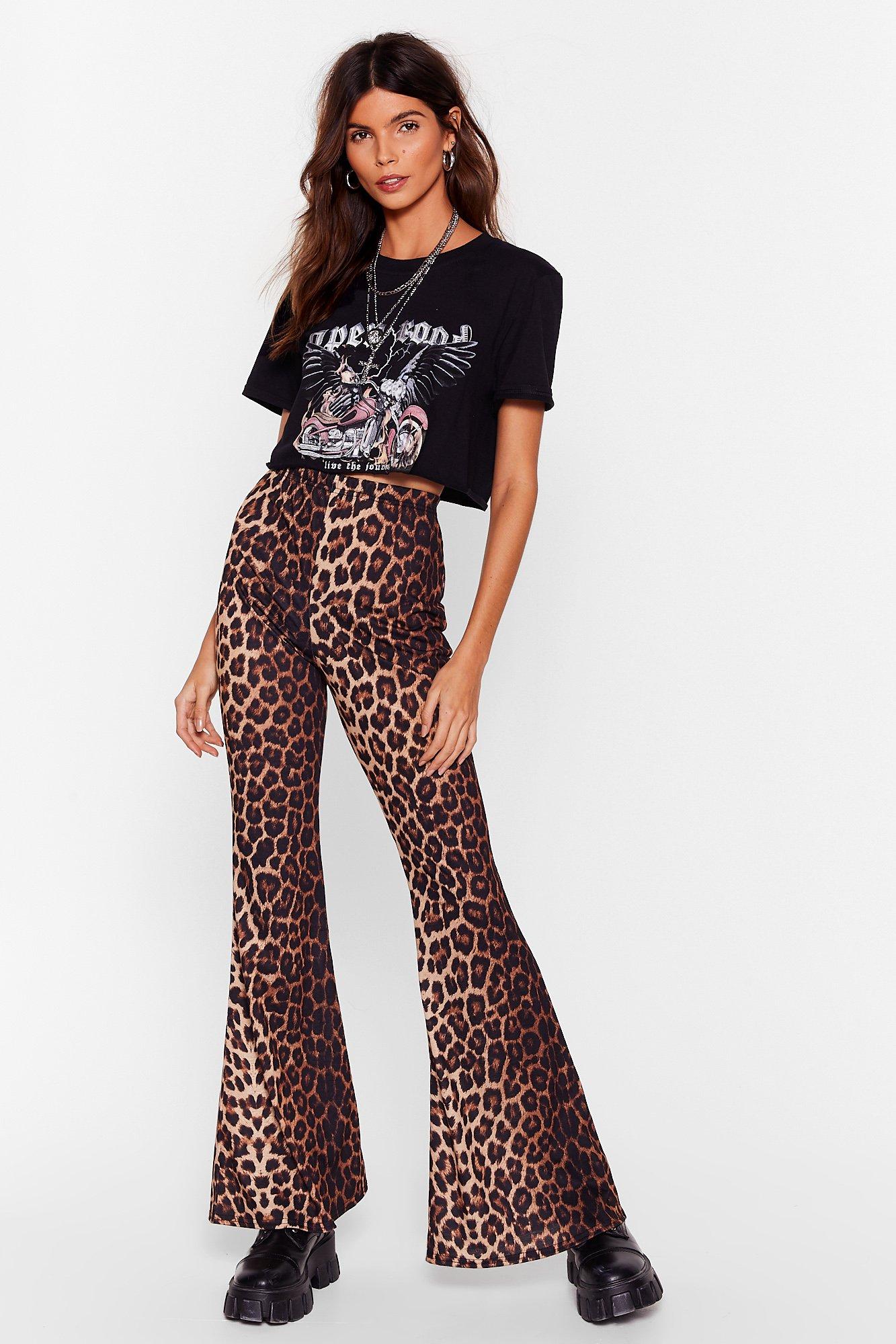 Genny leopard-print Flared Trousers - Farfetch