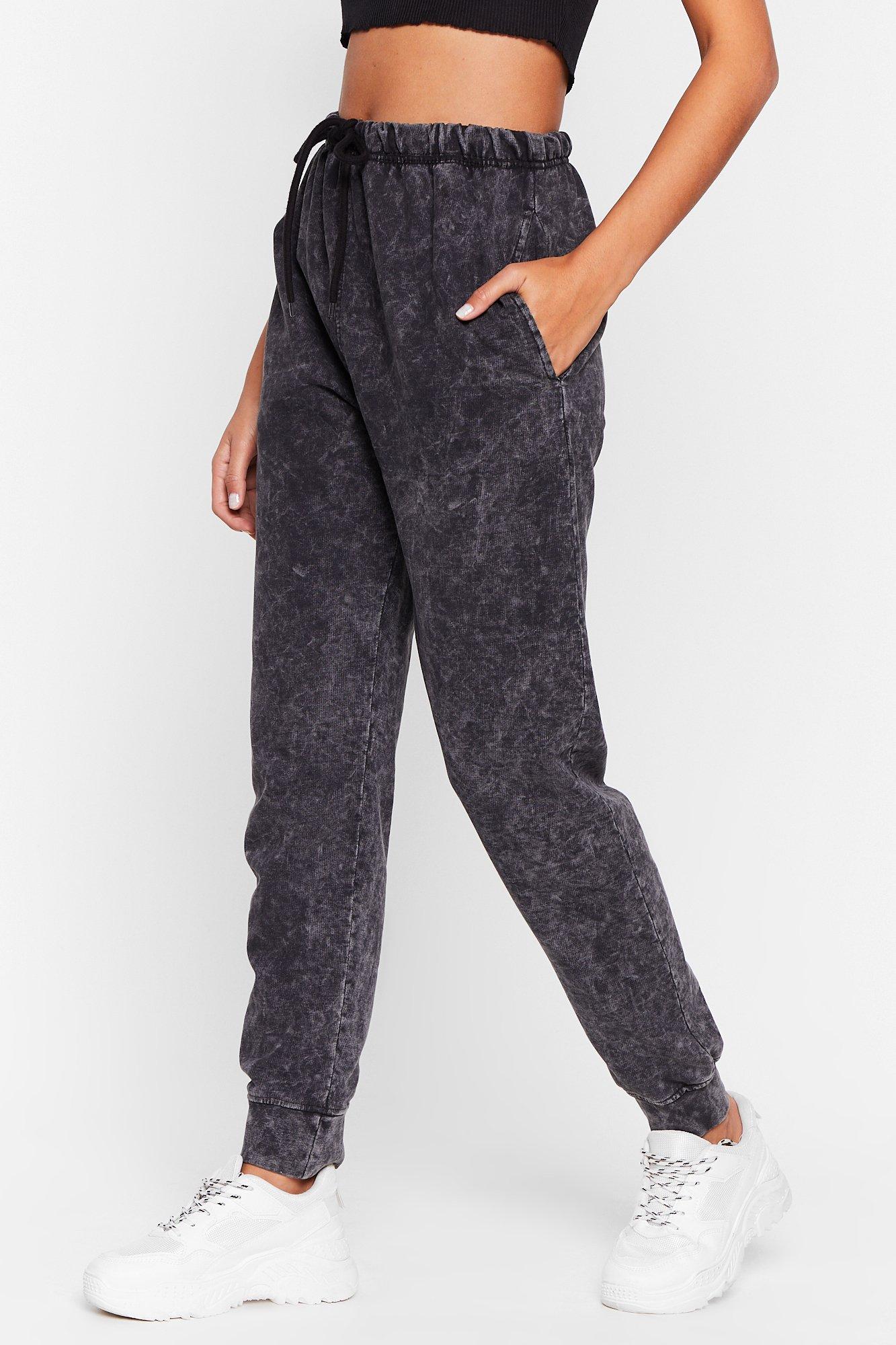 Acid wash best sale womens joggers