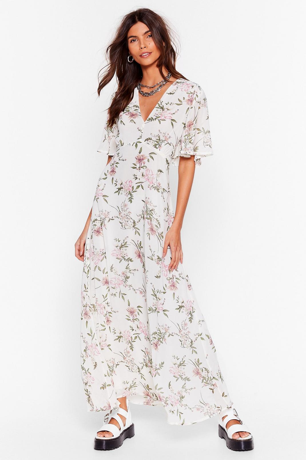 Take Floral to the Maxi Relaxed Dress image number 1
