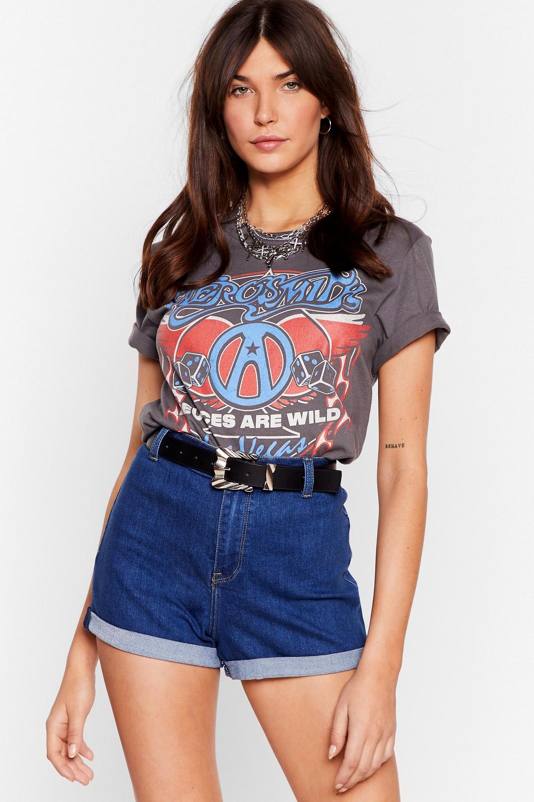 It's Your Turn-Up High-Waisted Denim Shorts image number 1