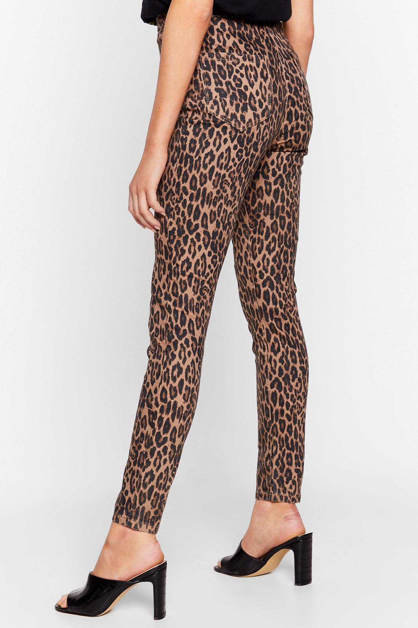 Cheetah hot sale skinny jeans