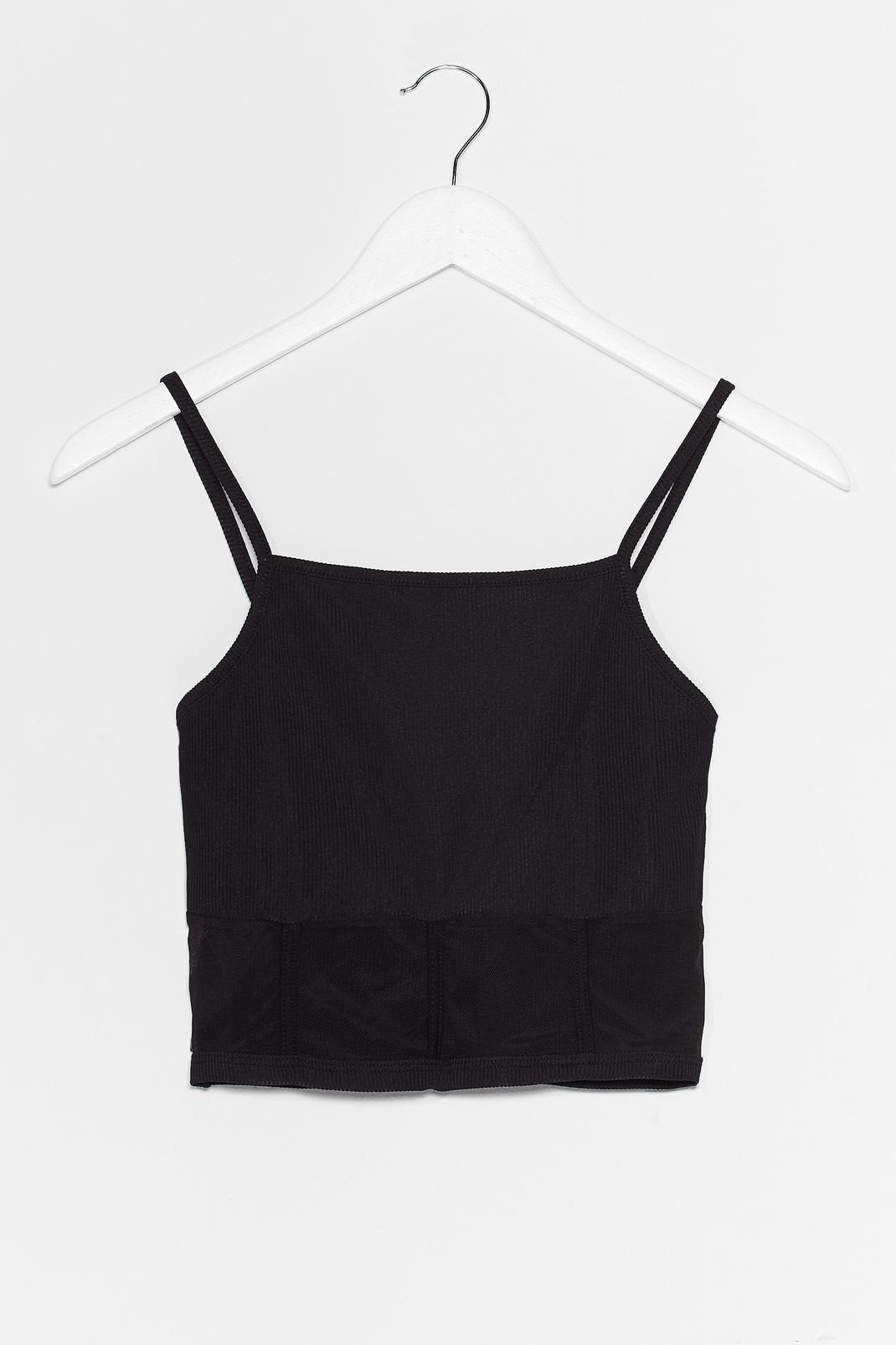 Of Corset We're Right Ribbed Crop Top image number 1