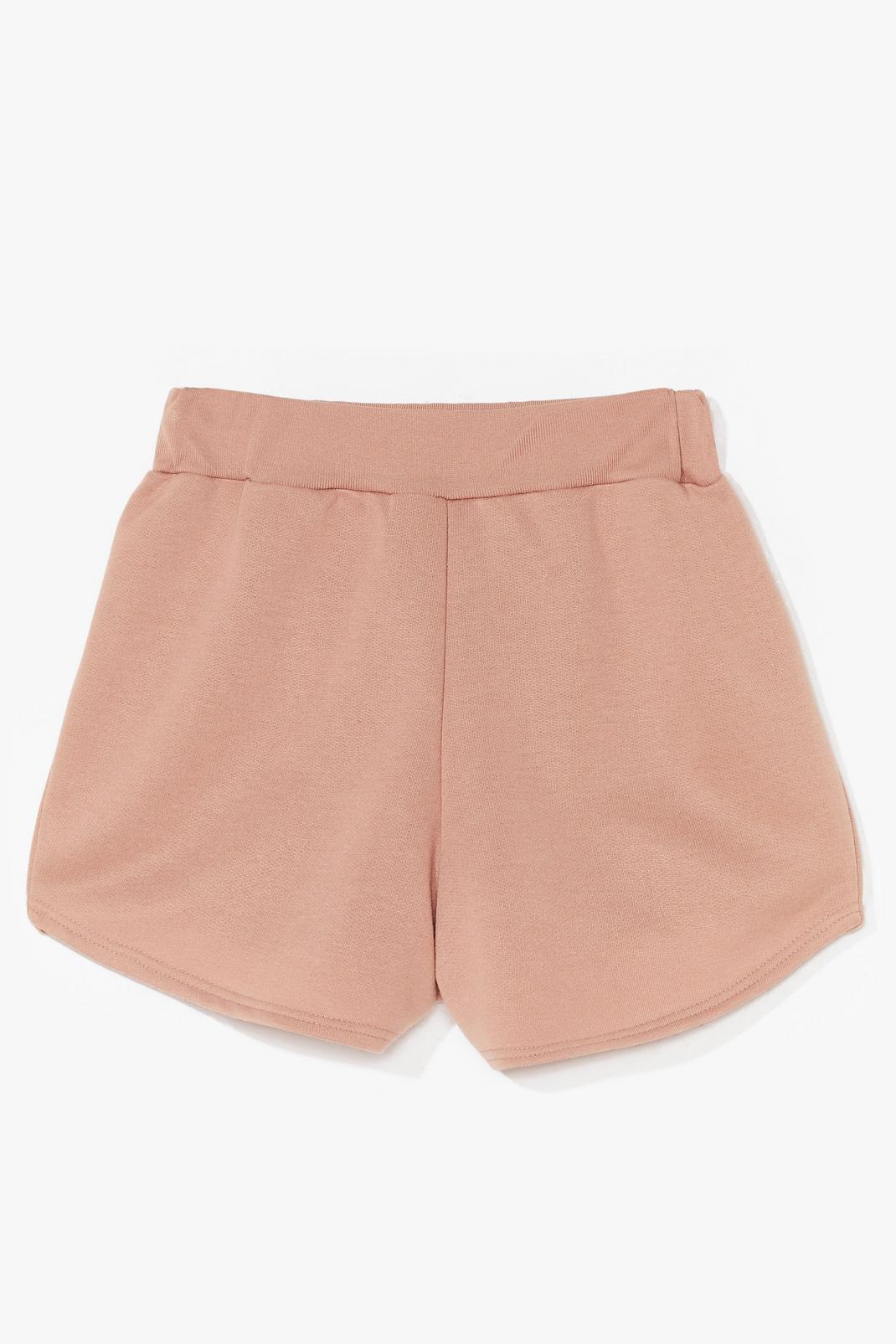 Stone Jersey High Waisted Runner Shorts image number 1