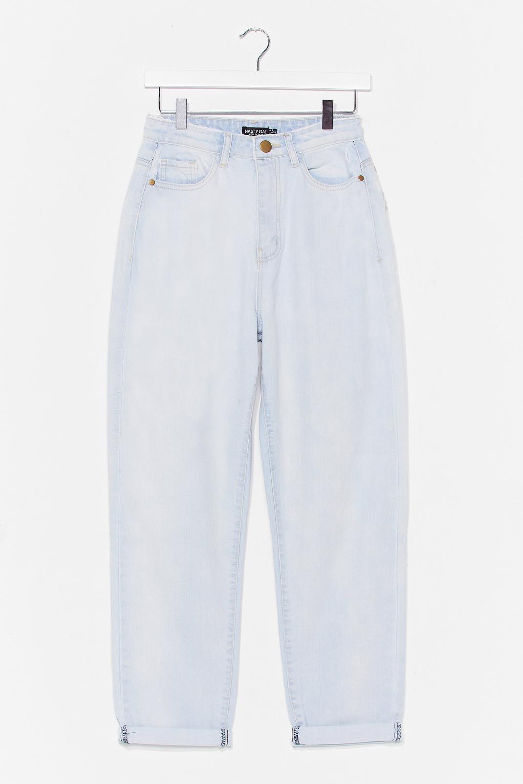 Light wash Relaxed Straight Leg Mom Jeans image number 1