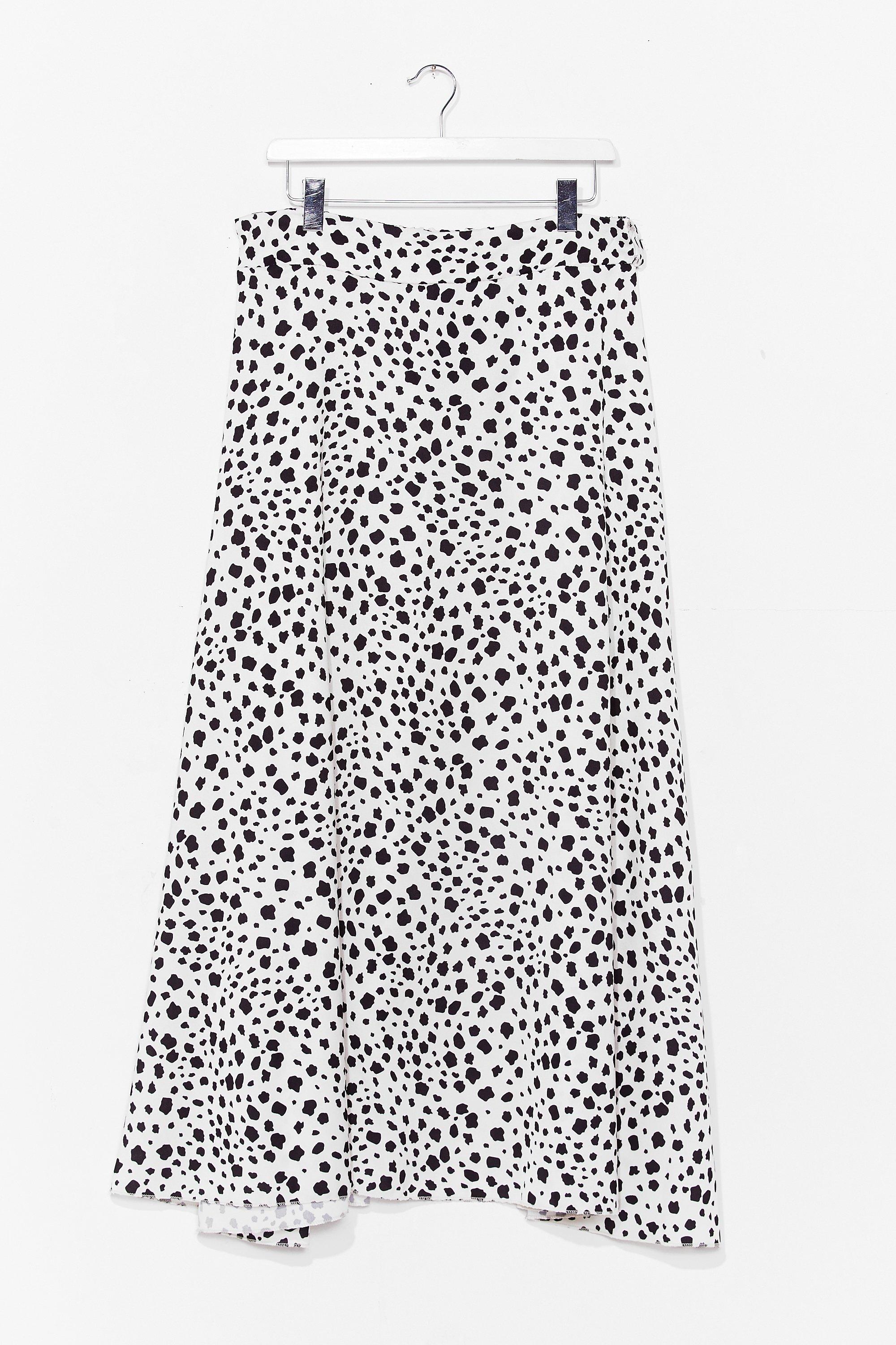 black and white dalmatian skirt