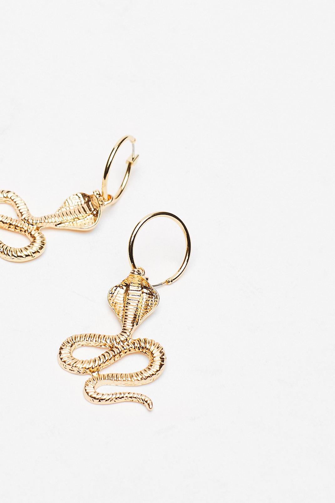 Boucles d'oreilles à pendants serpents, Gold image number 1