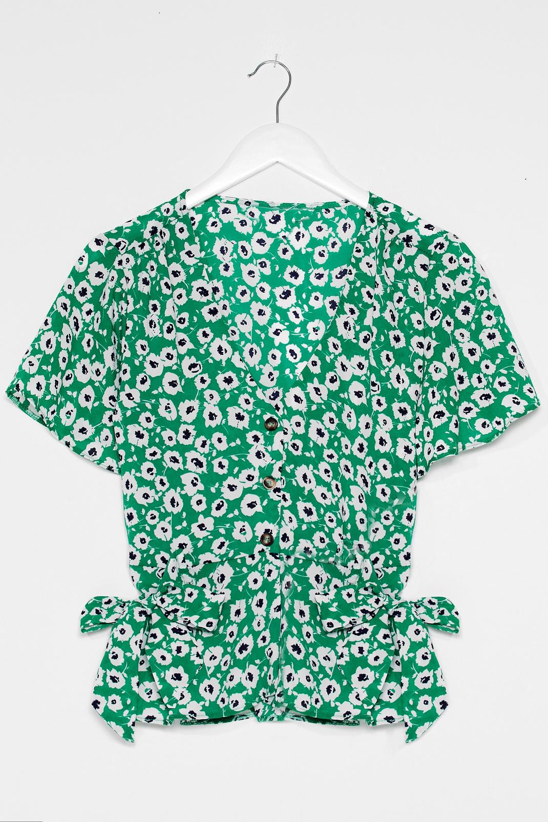 Stalk that Stalk Floral Button-Down Blouse image number 1