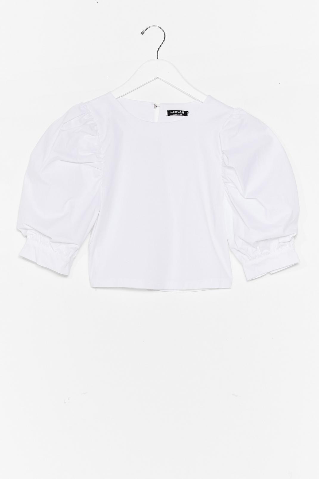 Sleeve It Out Puff Sleeve Cropped Blouse image number 1