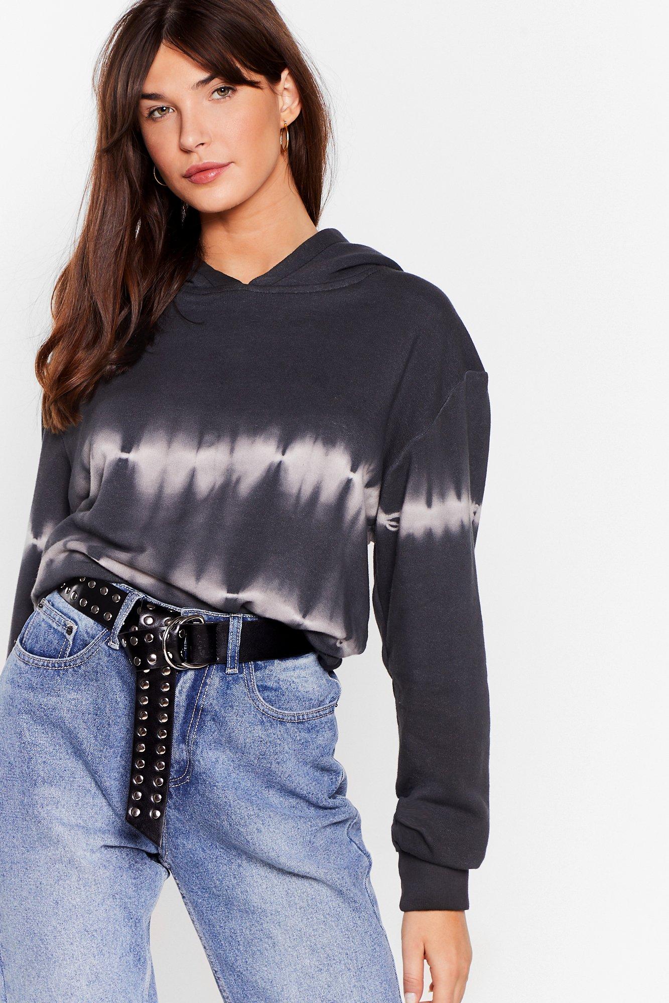 nasty gal tie dye sweatshirt