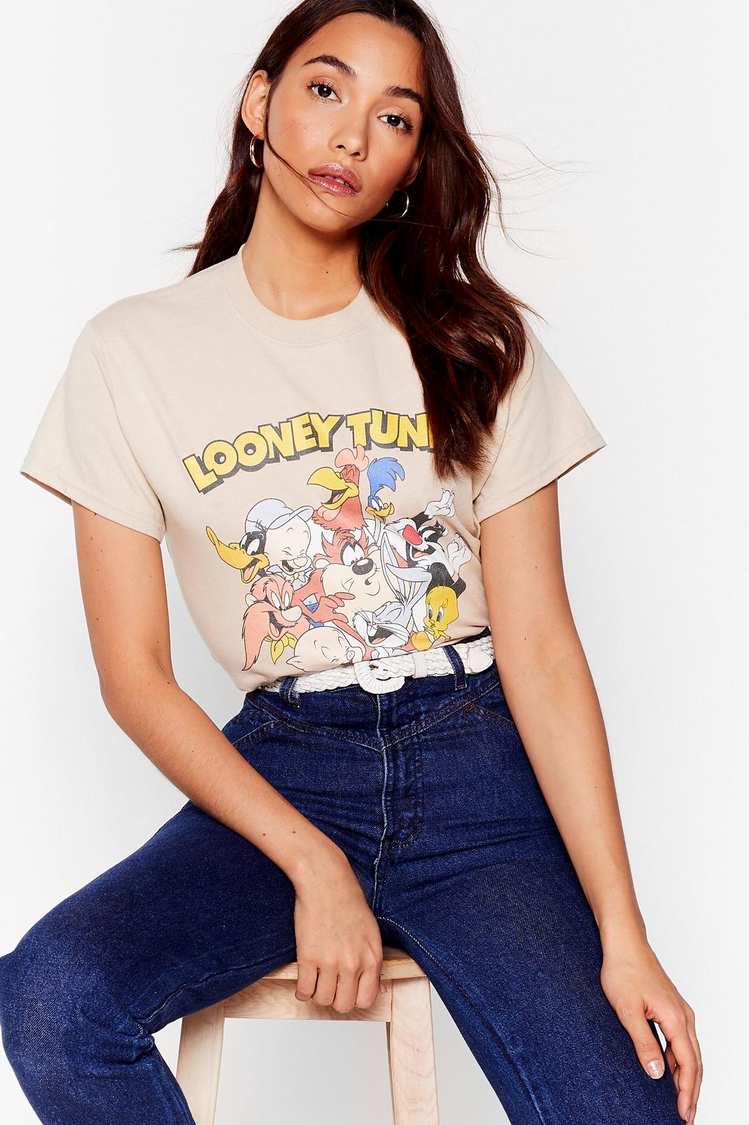 T-shirt ample à impressions Looney Tunes, Natural image number 1