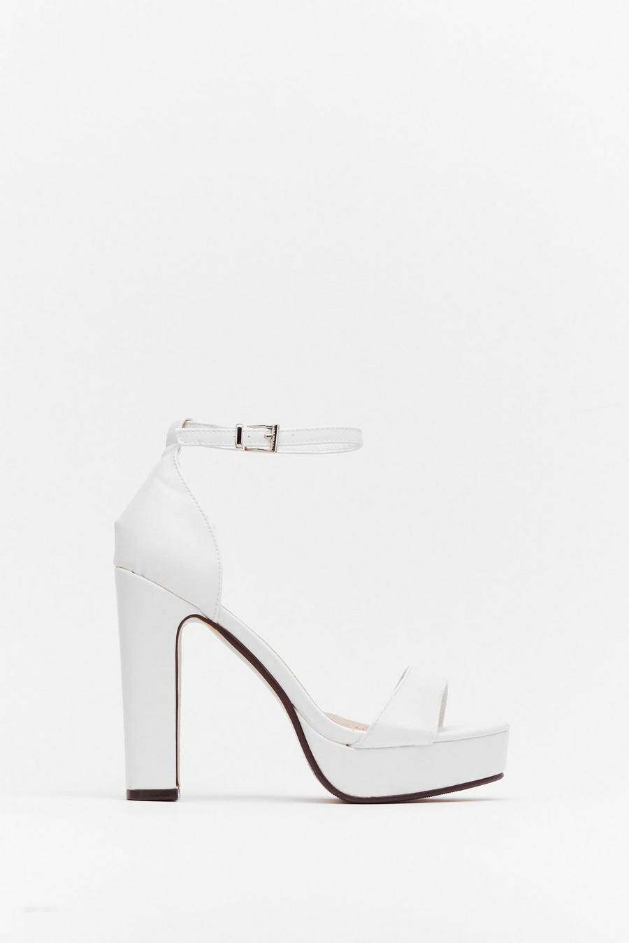 On the Rise Faux Leather Platform Heels