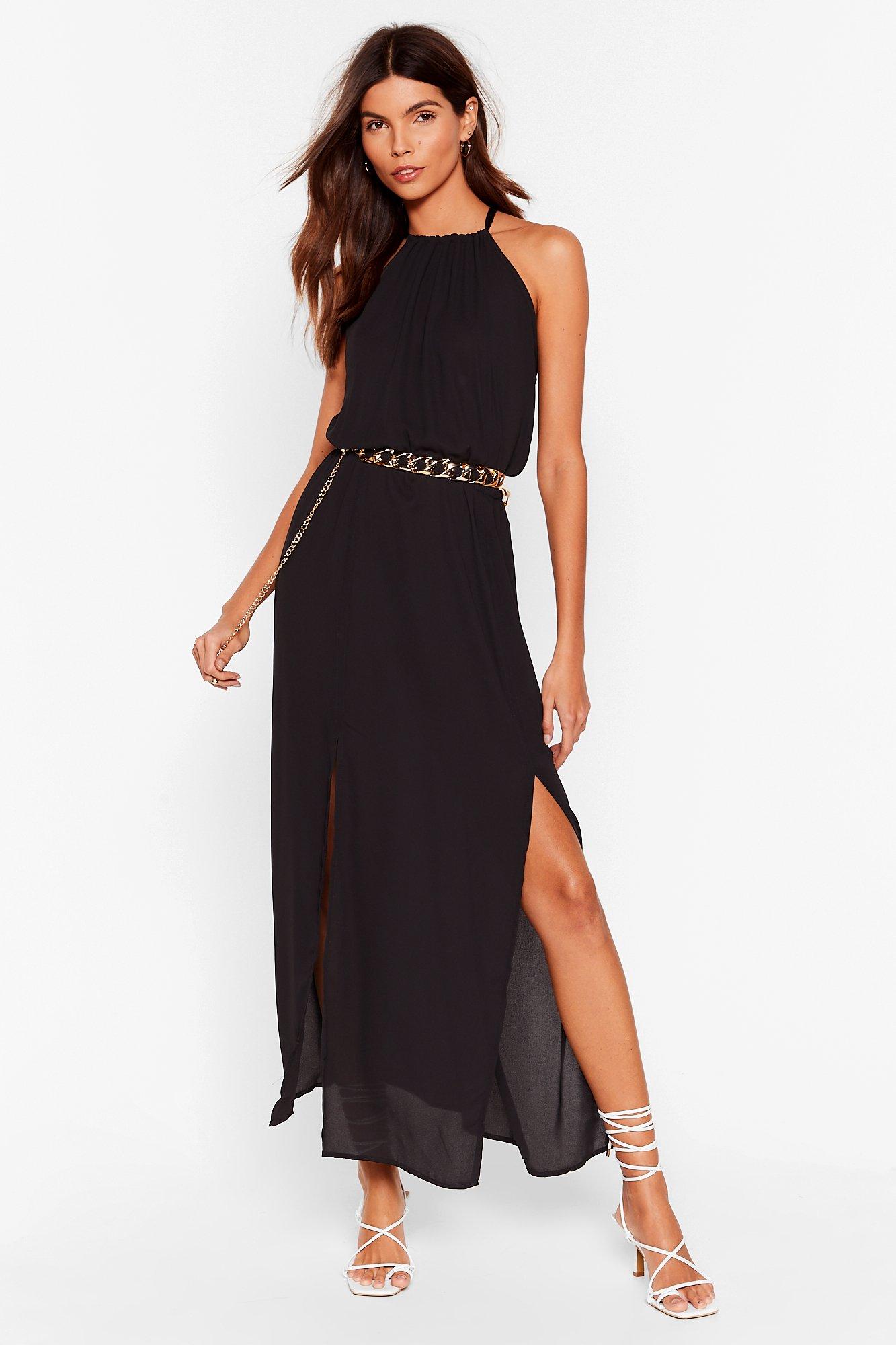 sheer chiffon maxi dress