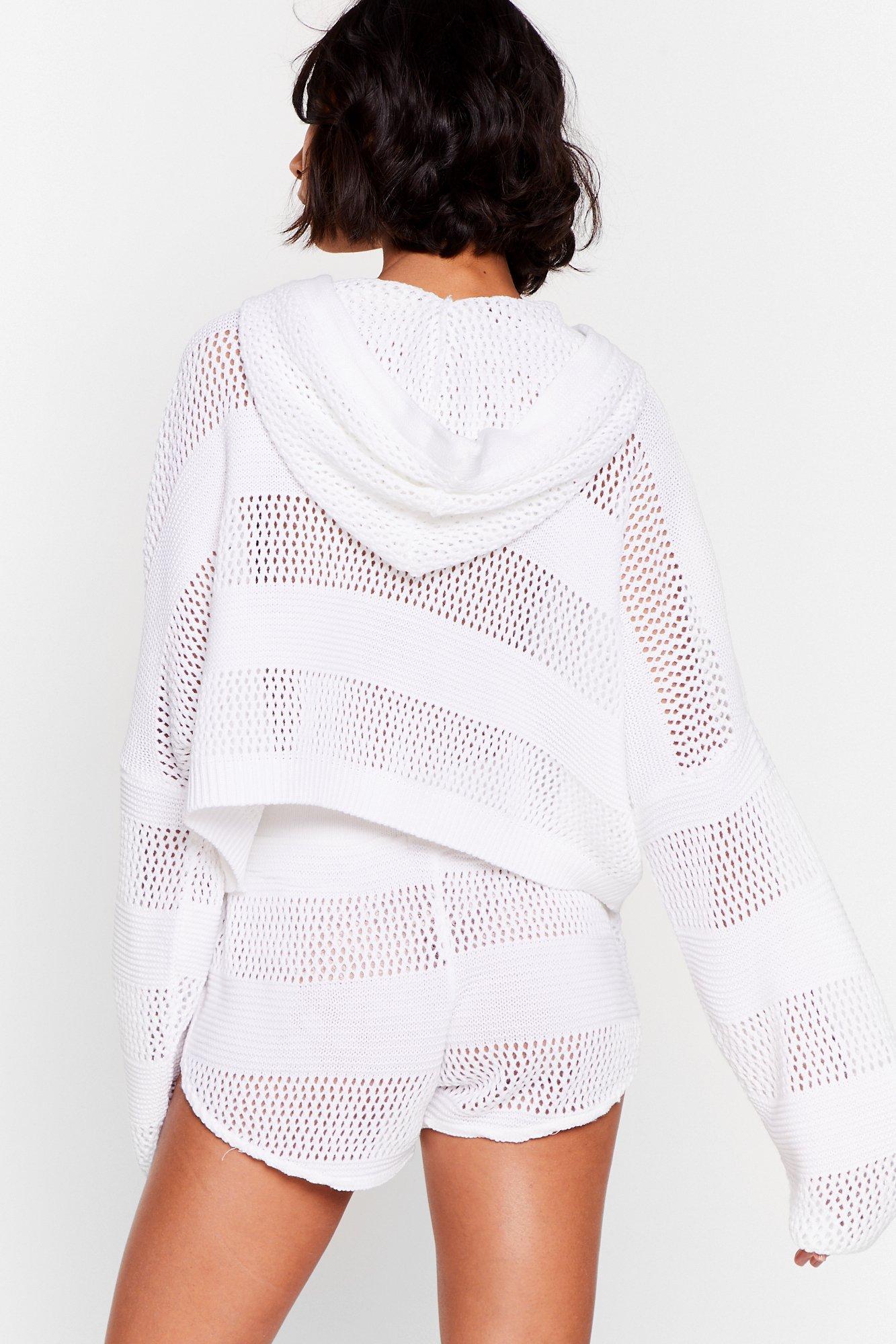 Nasty gal white discount hoodie