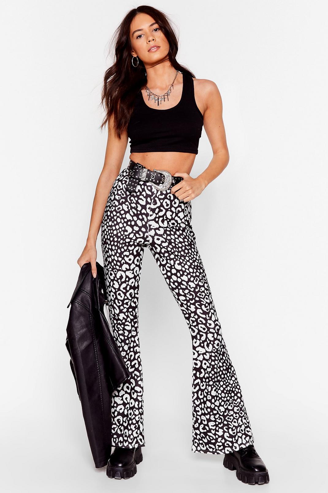 Move Like an Animal High-Waisted Flare Trousers image number 1