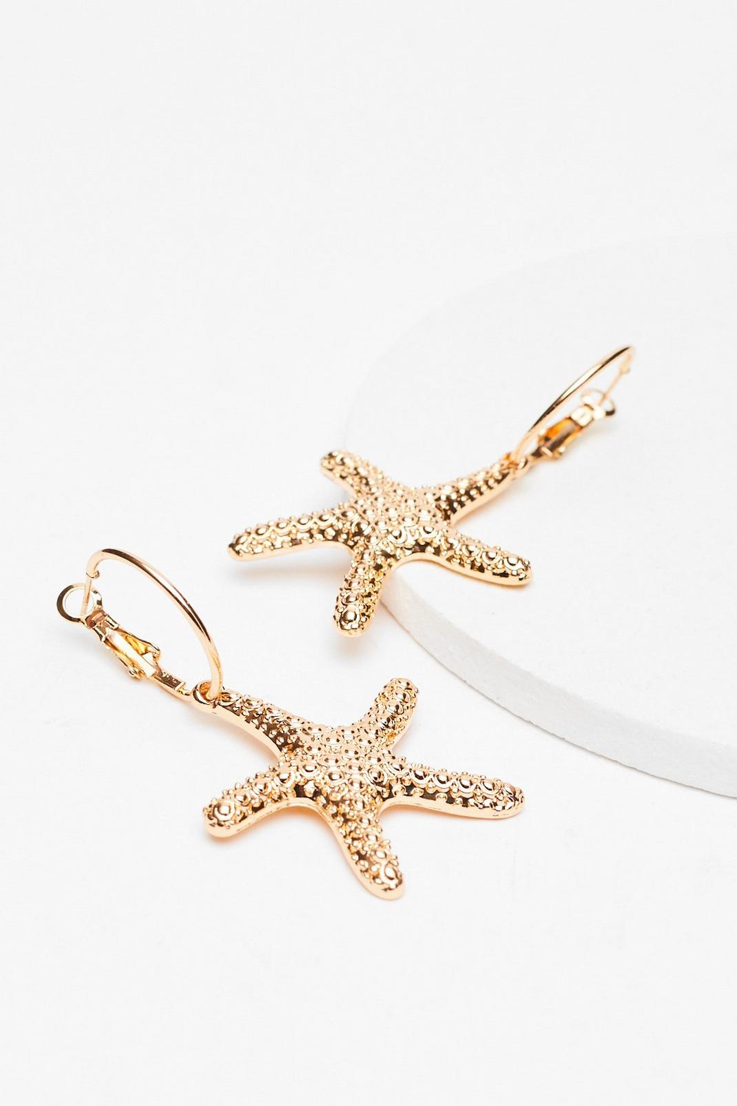 Starfish Drop Earrings image number 1
