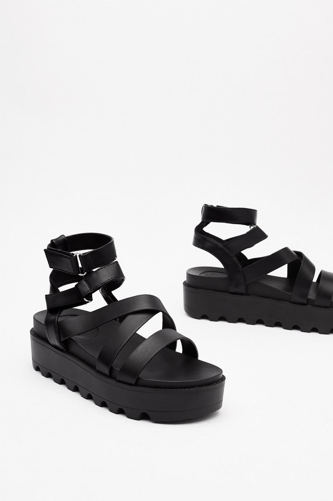 105 Cleated Strappy Platform Sandals image number 2