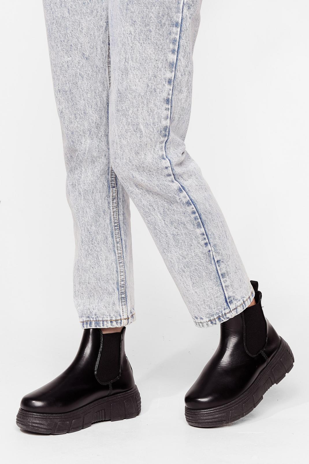 Let It Be Faux Leather Chelsea Boots image number 1