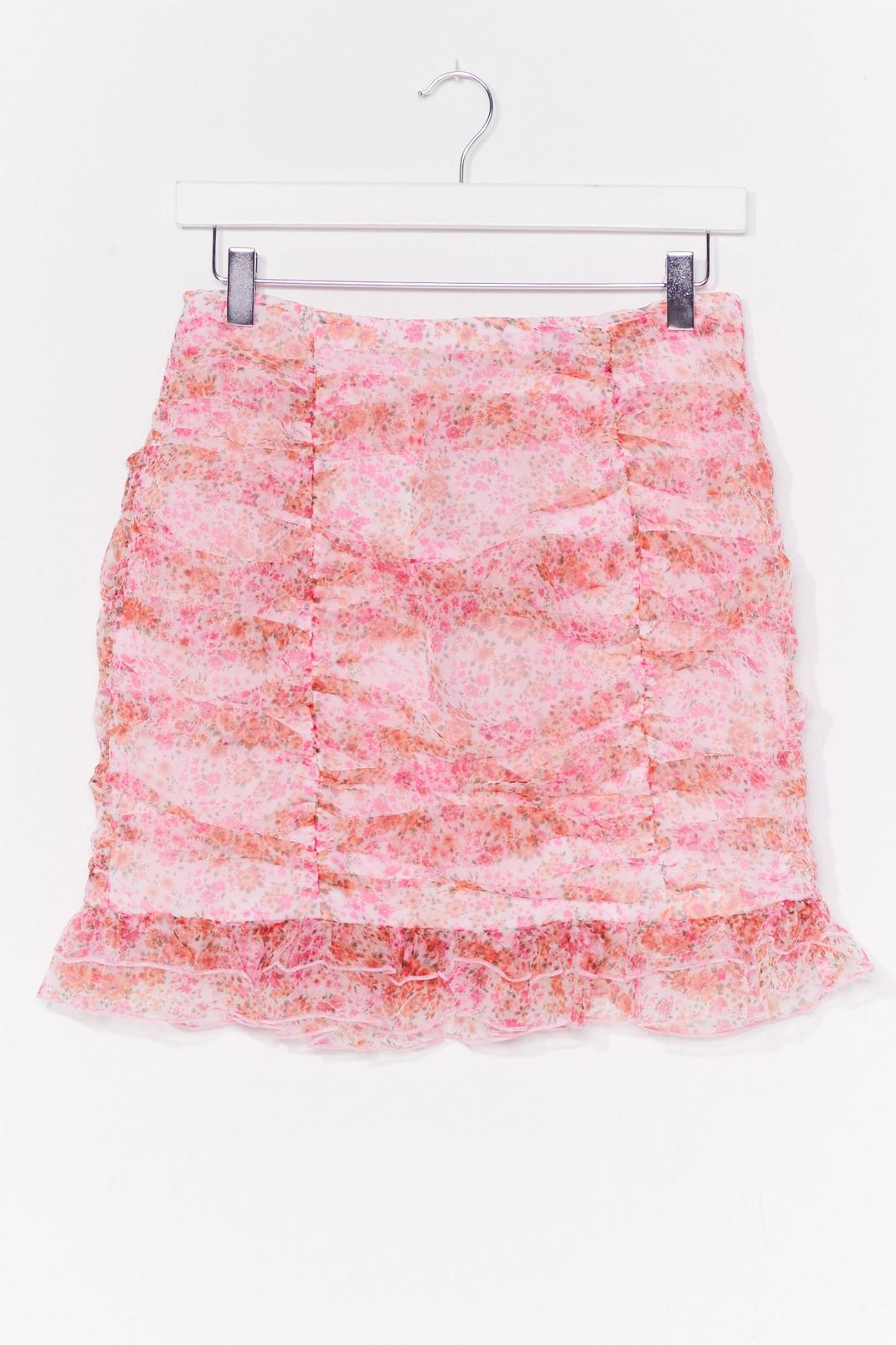 Oh the Flossy Flossy Ruched Mini Skirt image number 1