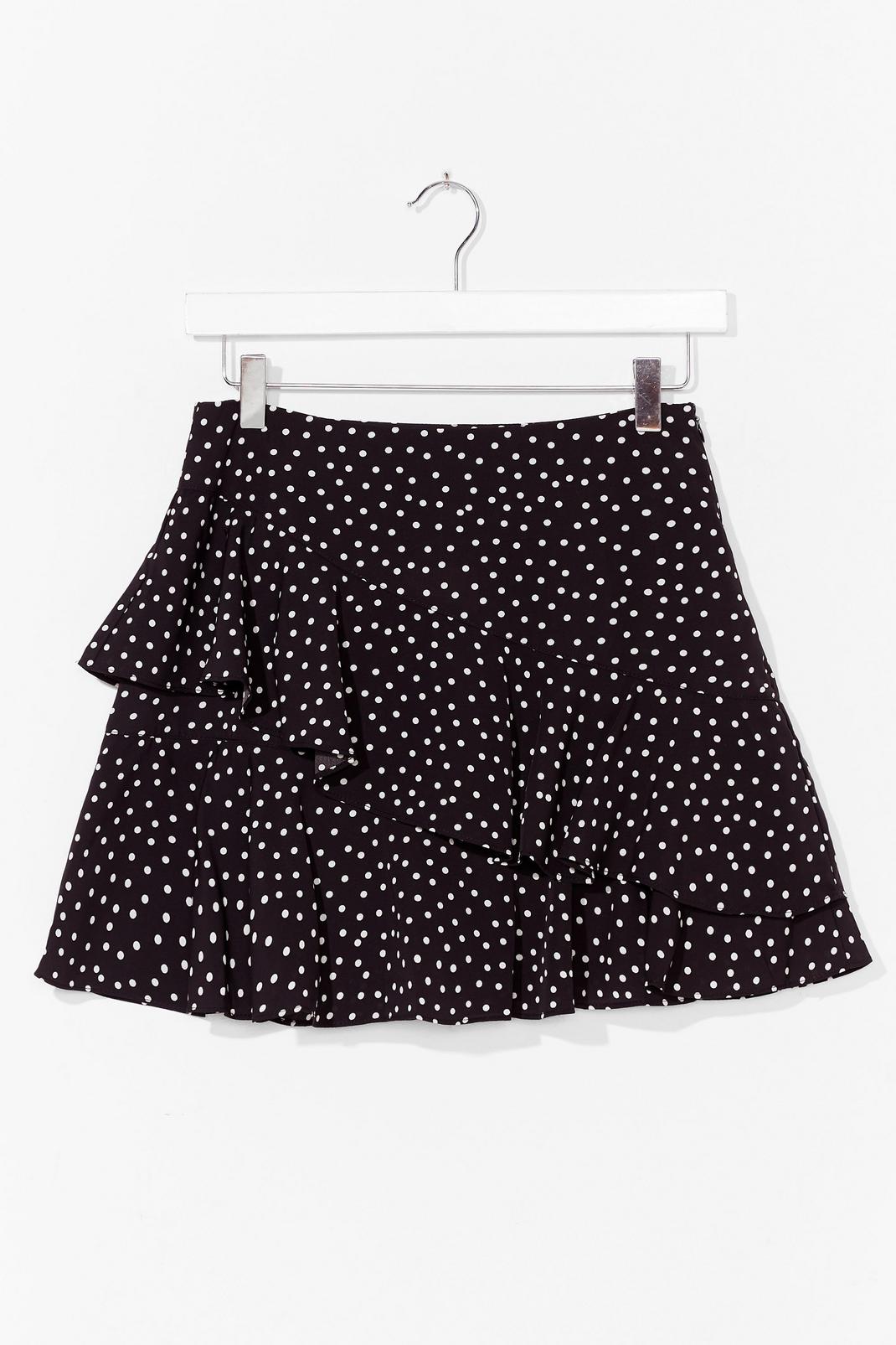Polka Dot Ruffle Mini Skirt image number 1